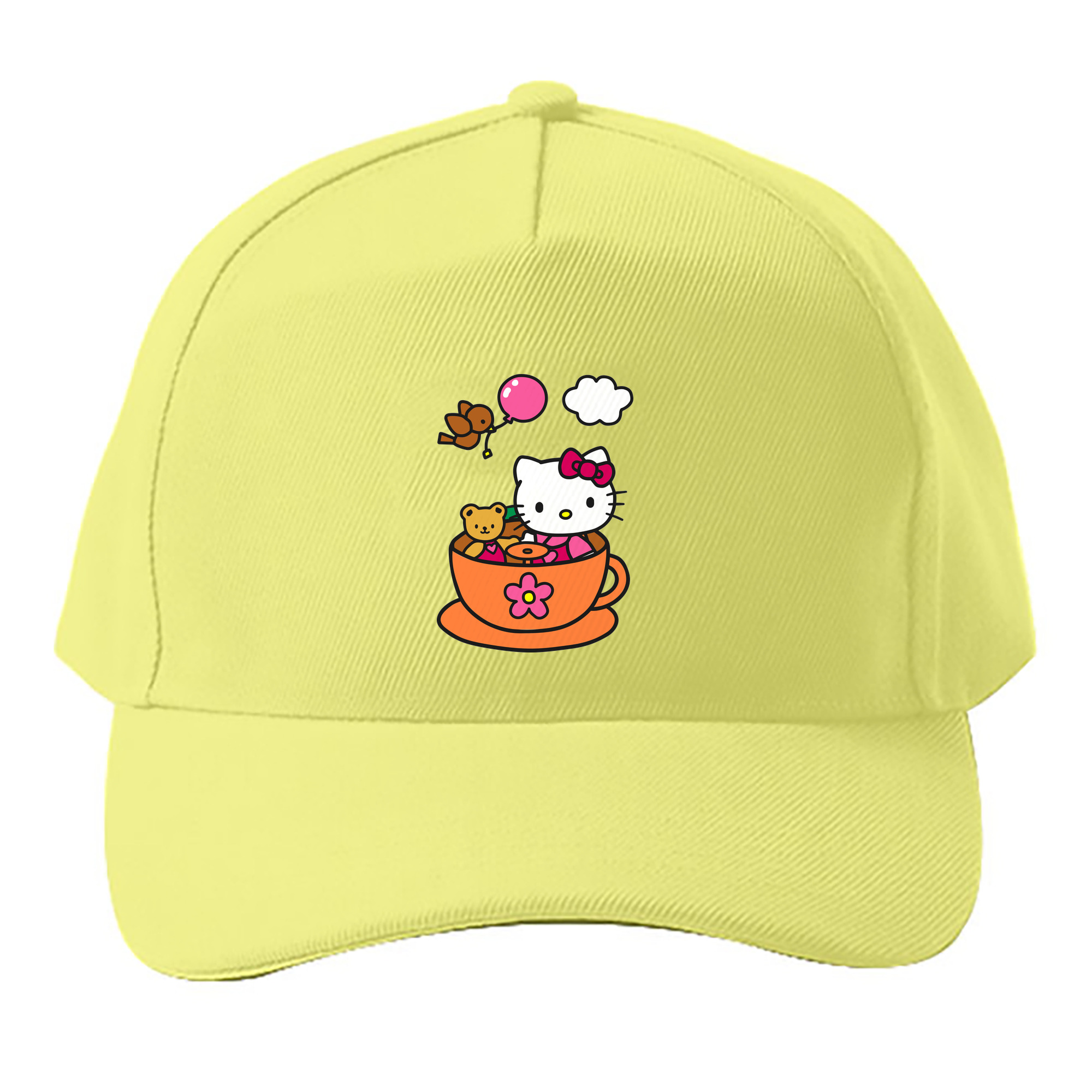 （画像用） Hello Kitty ハローキティ ベースボールキャップ 綿100％ 男女兼用 帽子 スポーツ