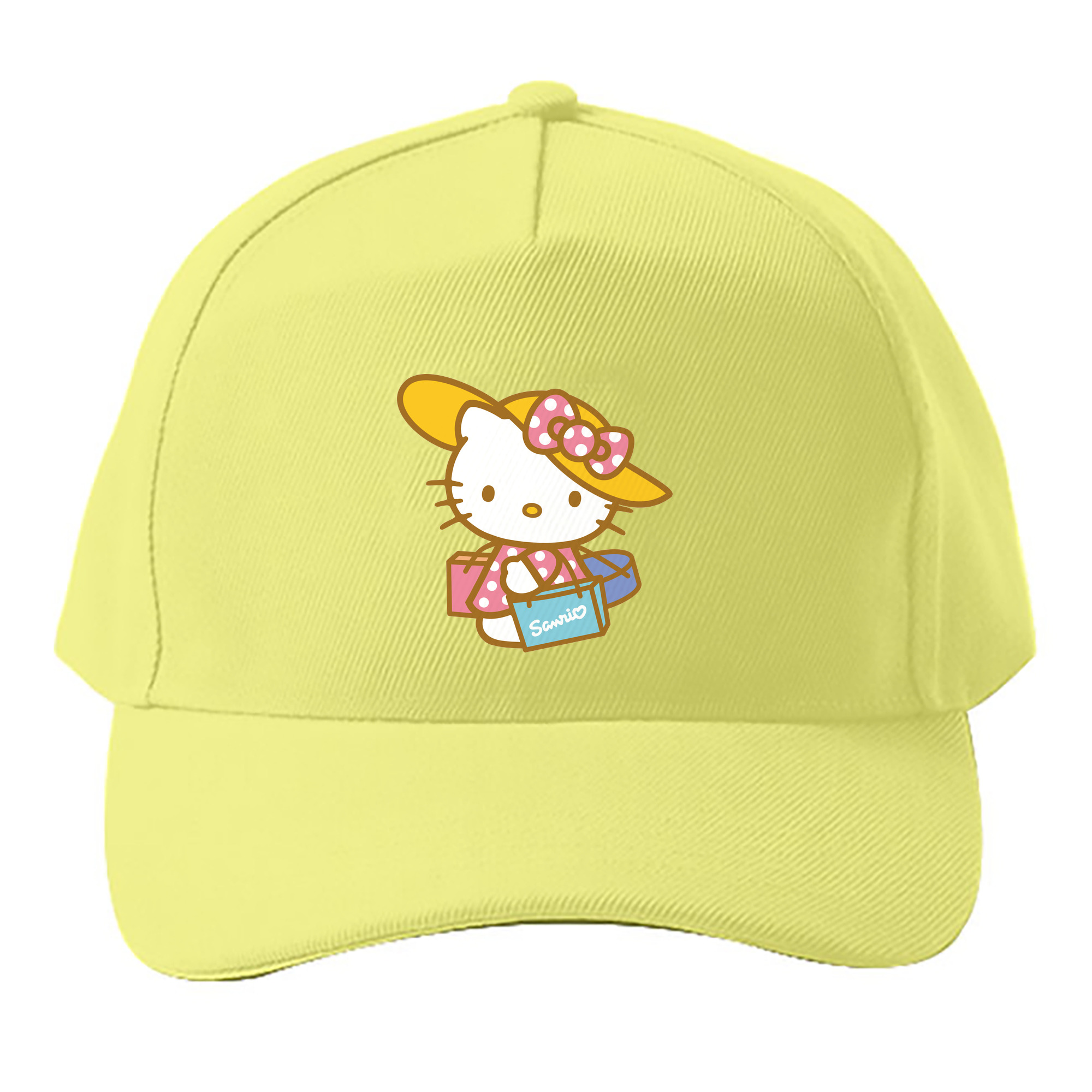 （画像用） Hello Kitty ハローキティ ベースボールキャップ 綿100％ 男女兼用 帽子 スポーツ