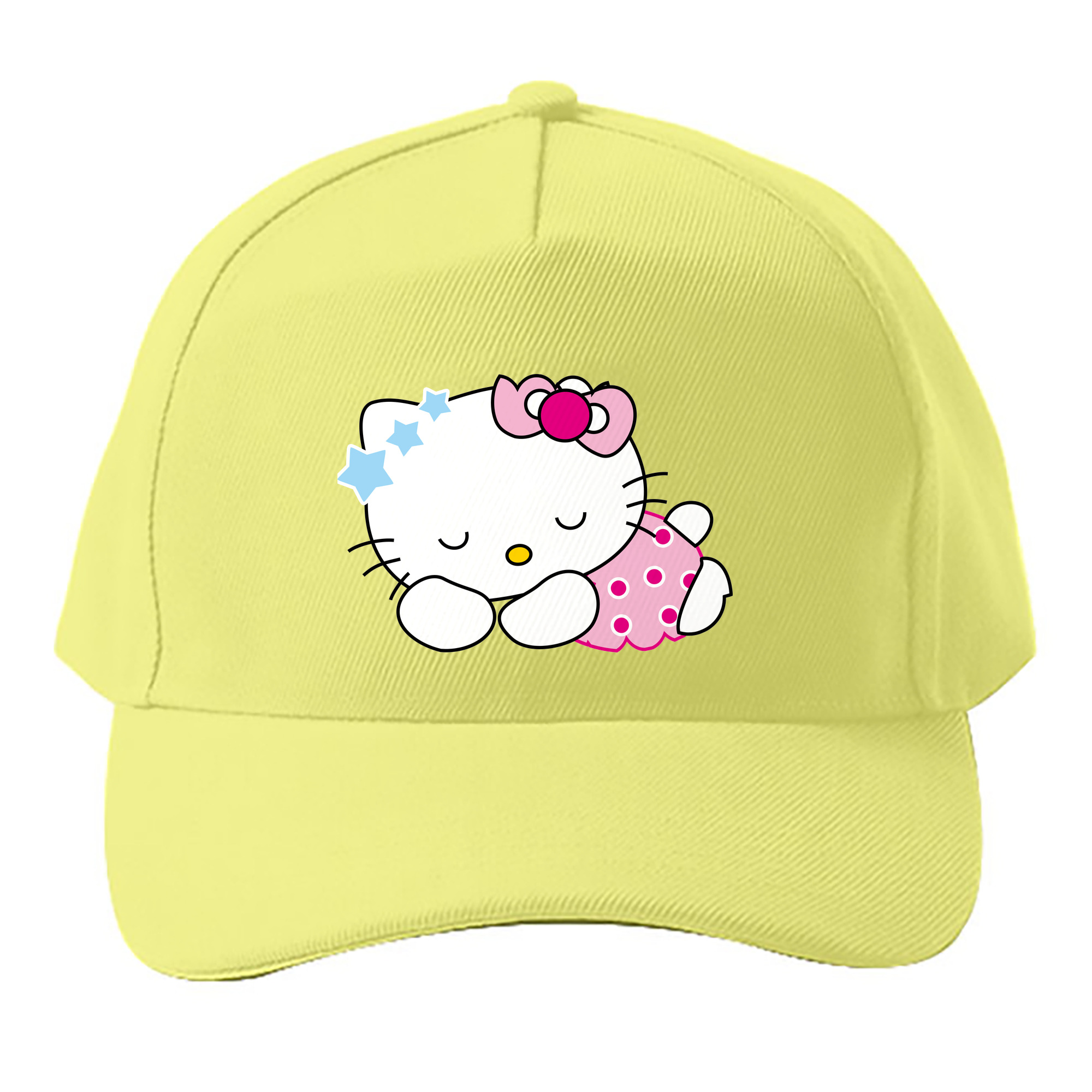 （画像用） Hello Kitty ハローキティ ベースボールキャップ 綿100％ 男女兼用 帽子 スポーツ