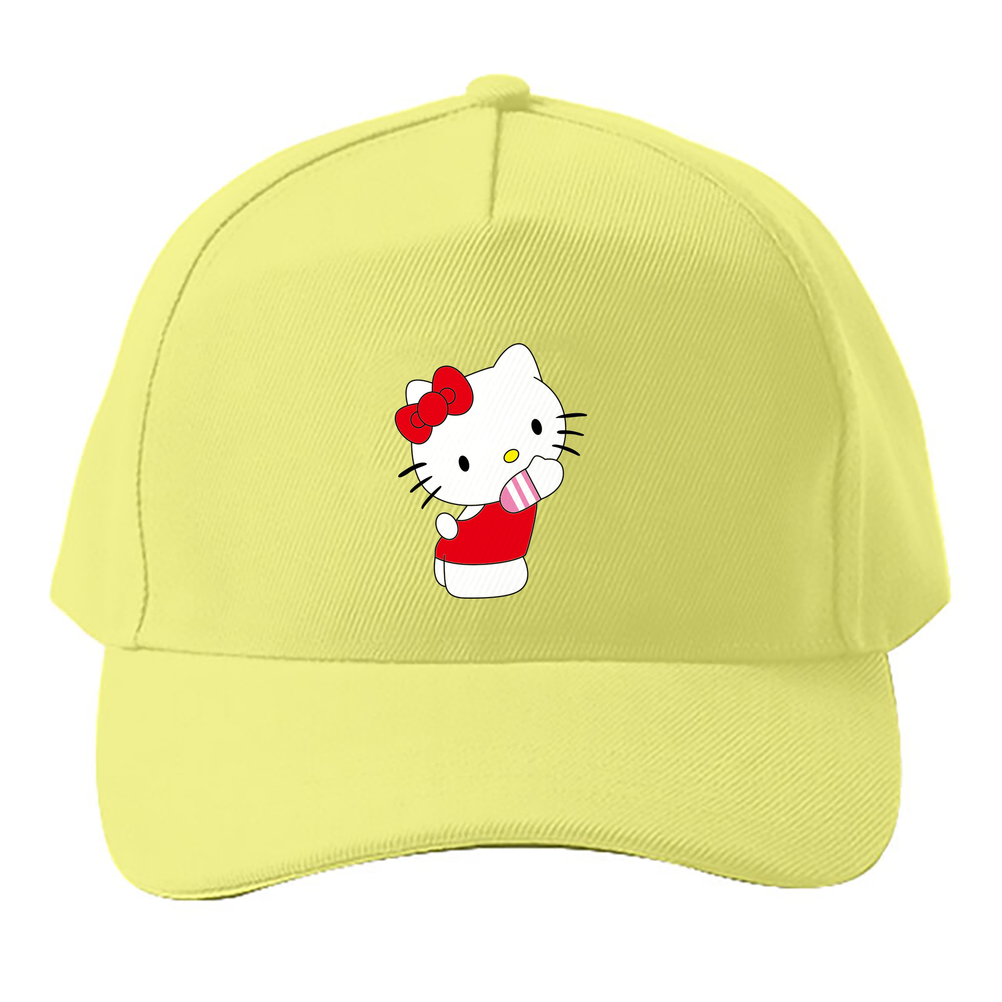 （画像用） Hello Kitty ハローキティ ベースボールキャップ 綿100％ 男女兼用 帽子 スポーツ