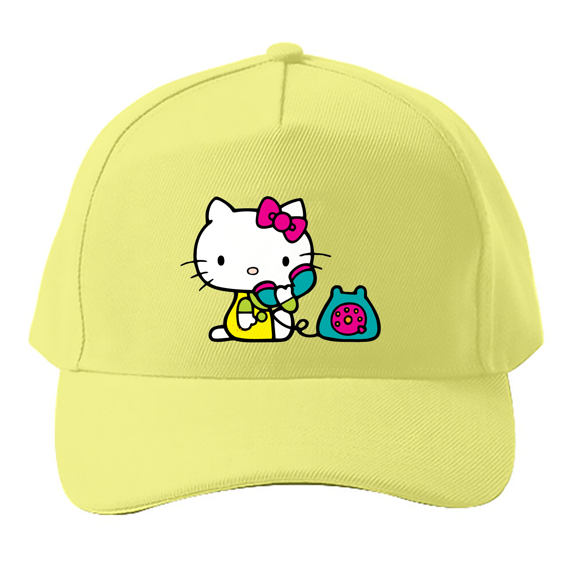 （画像用） Hello Kitty ハローキティ ベースボールキャップ 綿100％ 男女兼用 帽子 スポーツ