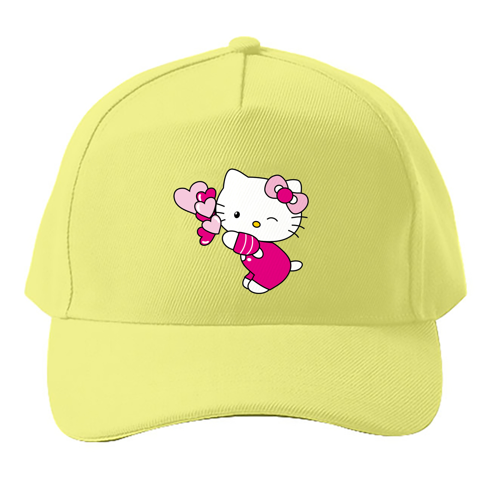 （画像用） Hello Kitty ハローキティ ベースボールキャップ 綿100％ 男女兼用 帽子 スポーツ