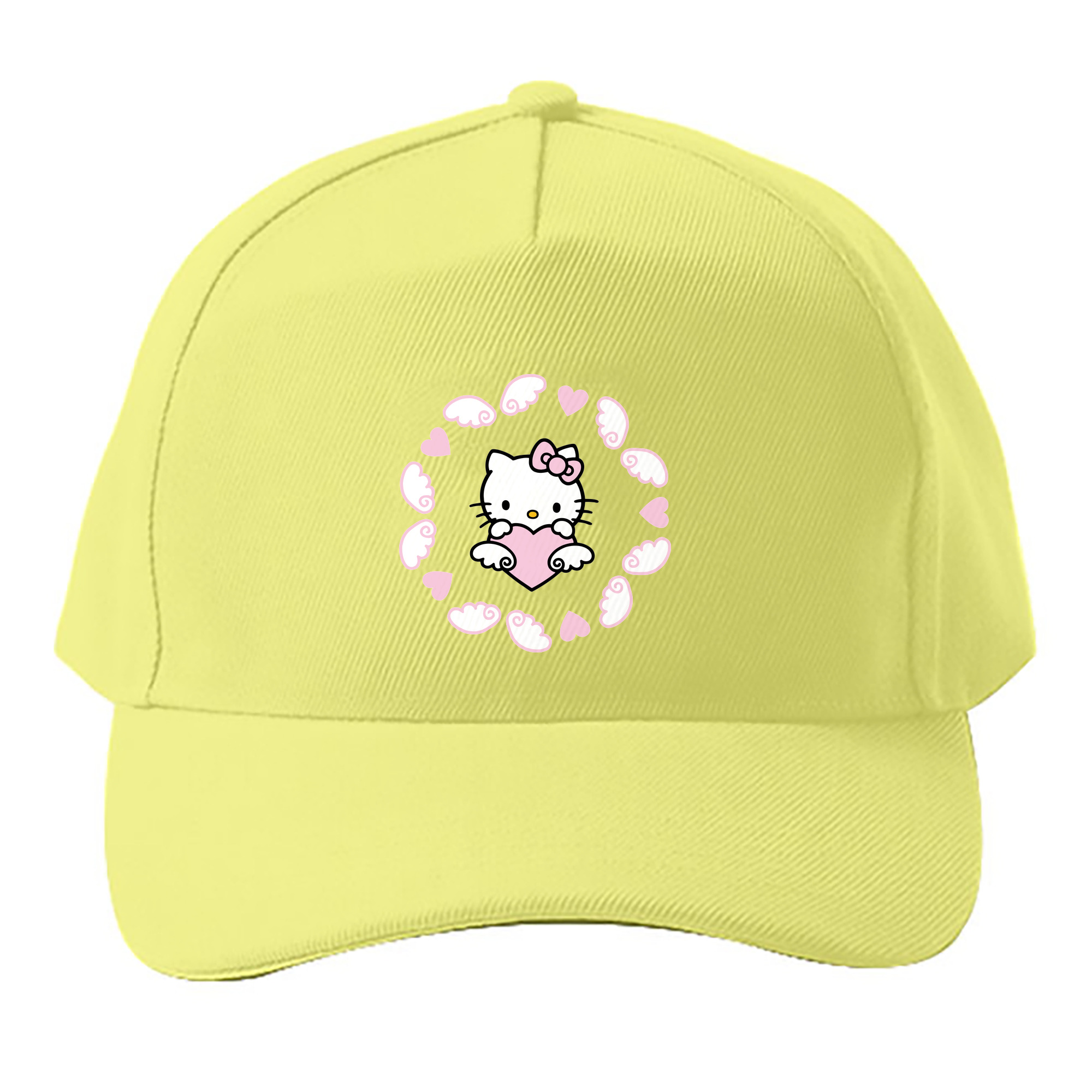 （画像用） Hello Kitty ハローキティ ベースボールキャップ 綿100％ 男女兼用 帽子 スポーツ