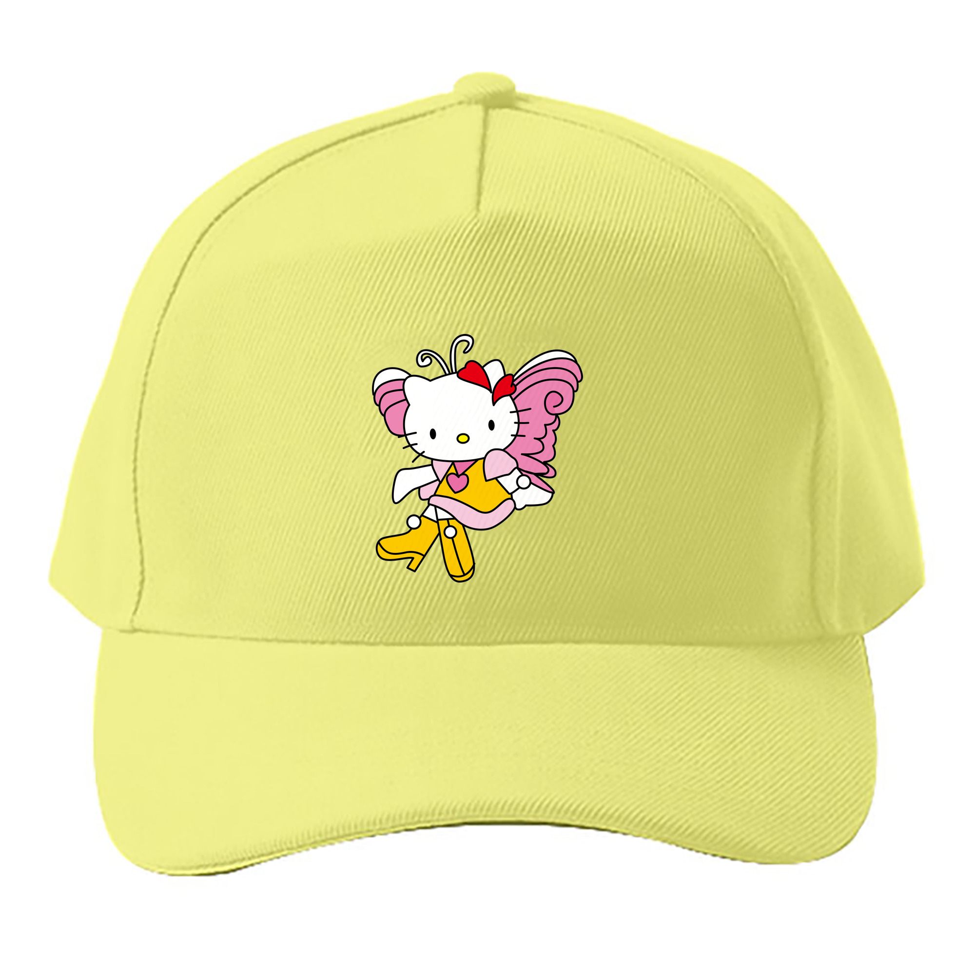 （画像用） Hello Kitty ハローキティ ベースボールキャップ 綿100％ 男女兼用 帽子 スポーツ