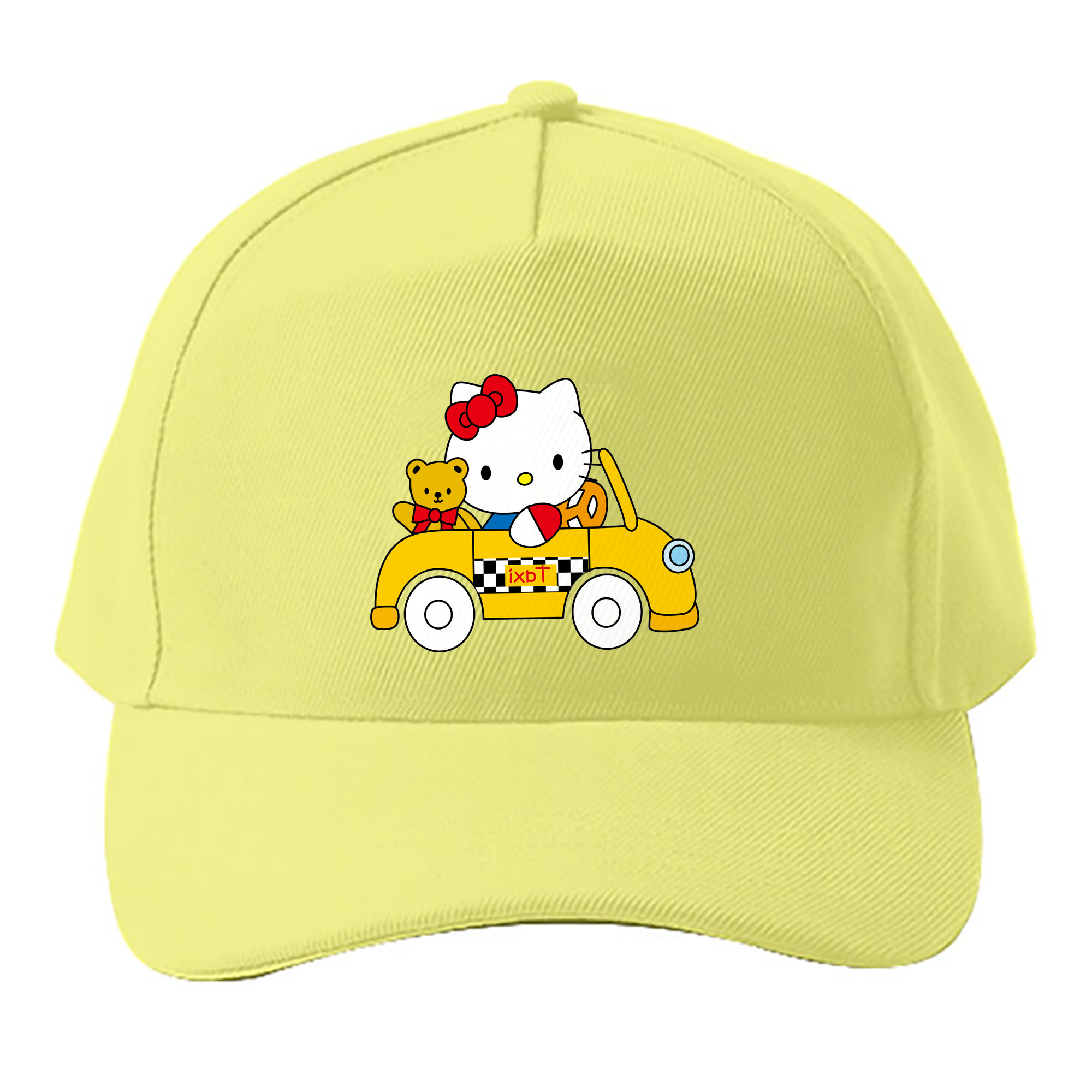 （画像用） Hello Kitty ハローキティ ベースボールキャップ 綿100％ 男女兼用 帽子 スポーツ