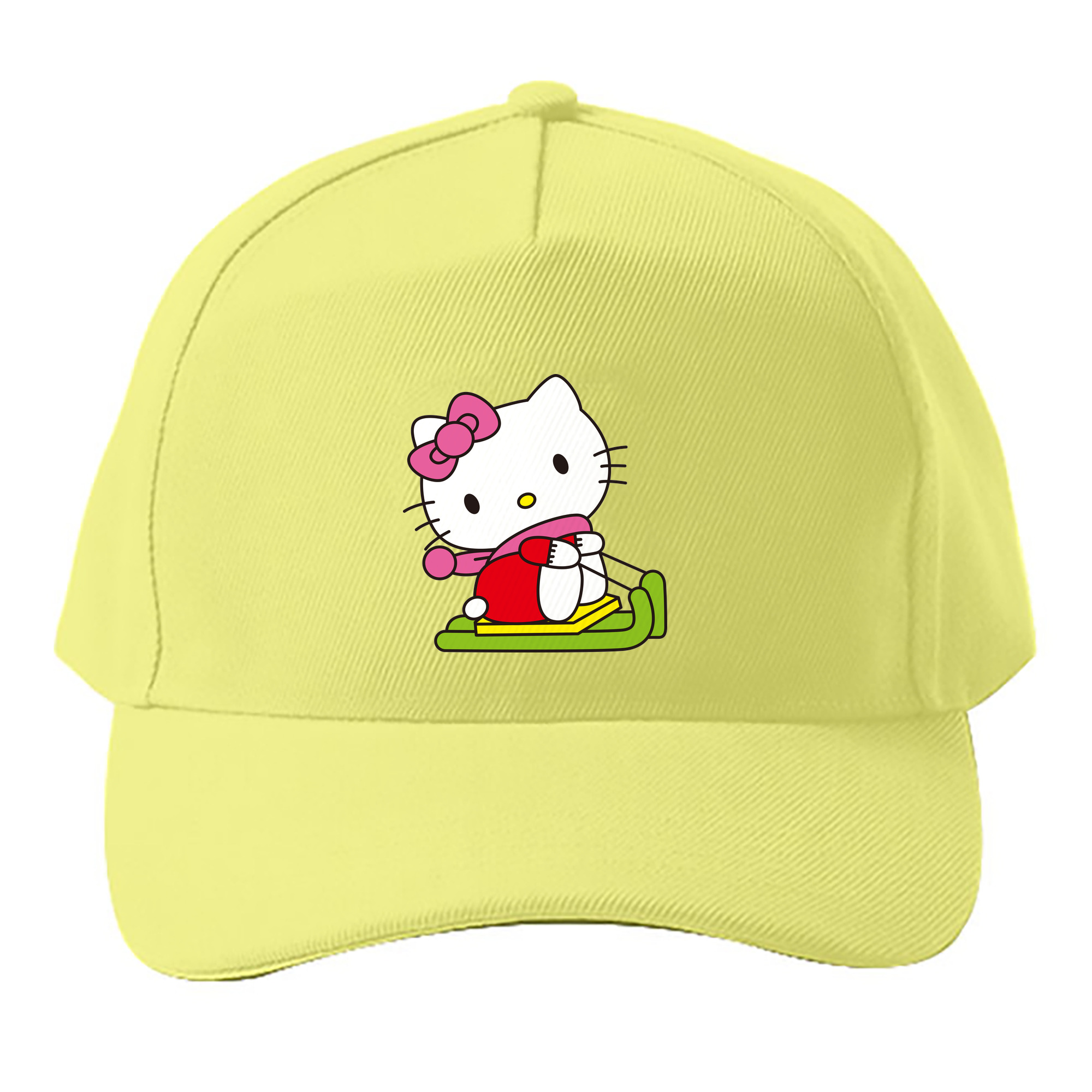 （画像用） Hello Kitty ハローキティ ベースボールキャップ 綿100％ 男女兼用 帽子 スポーツ