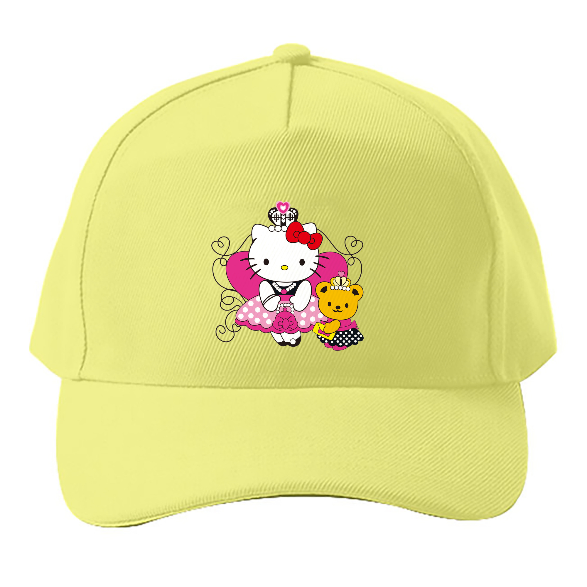 （画像用） Hello Kitty ハローキティ ベースボールキャップ 綿100％ 男女兼用 帽子 スポーツ