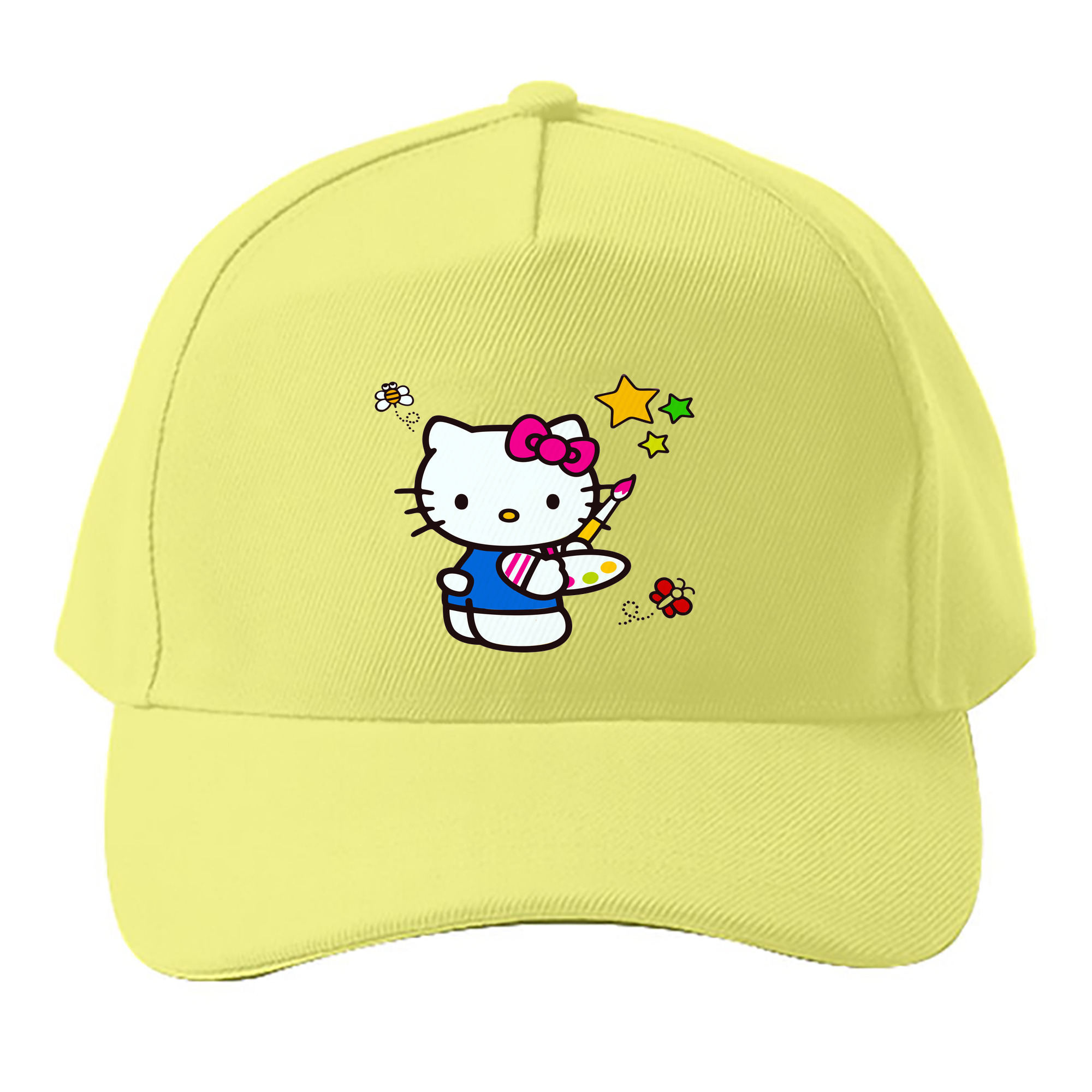 （画像用） Hello Kitty ハローキティ ベースボールキャップ 綿100％ 男女兼用 帽子 スポーツ