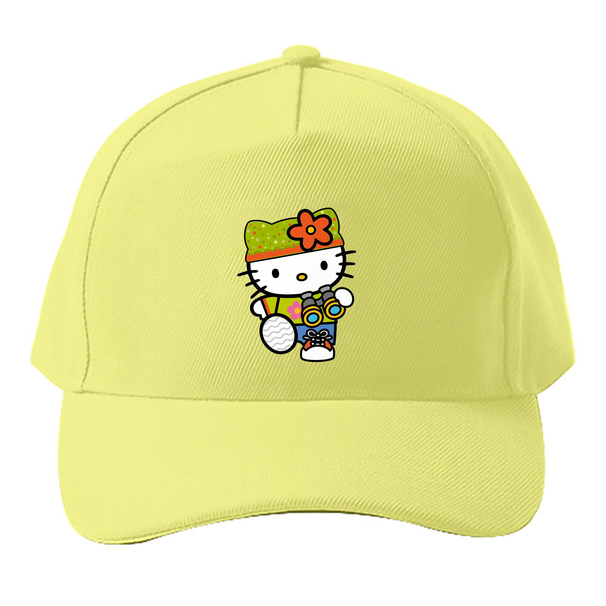 （画像用） Hello Kitty ハローキティ ベースボールキャップ 綿100％ 男女兼用 帽子 スポーツ
