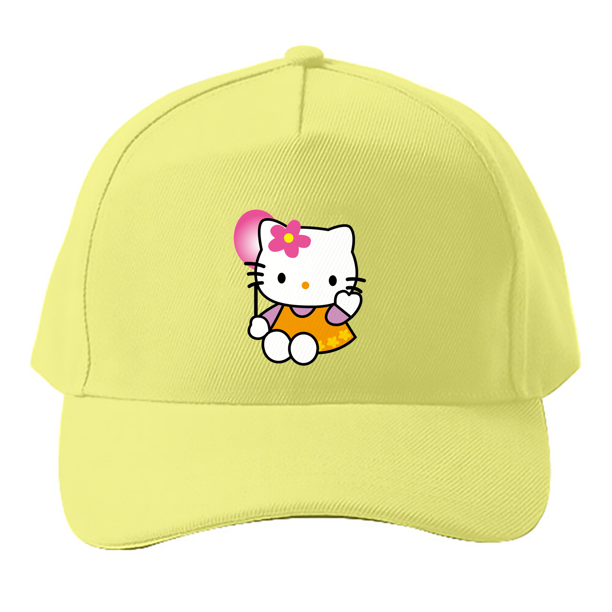 （画像用） Hello Kitty ハローキティ ベースボールキャップ 綿100％ 男女兼用 帽子 スポーツ