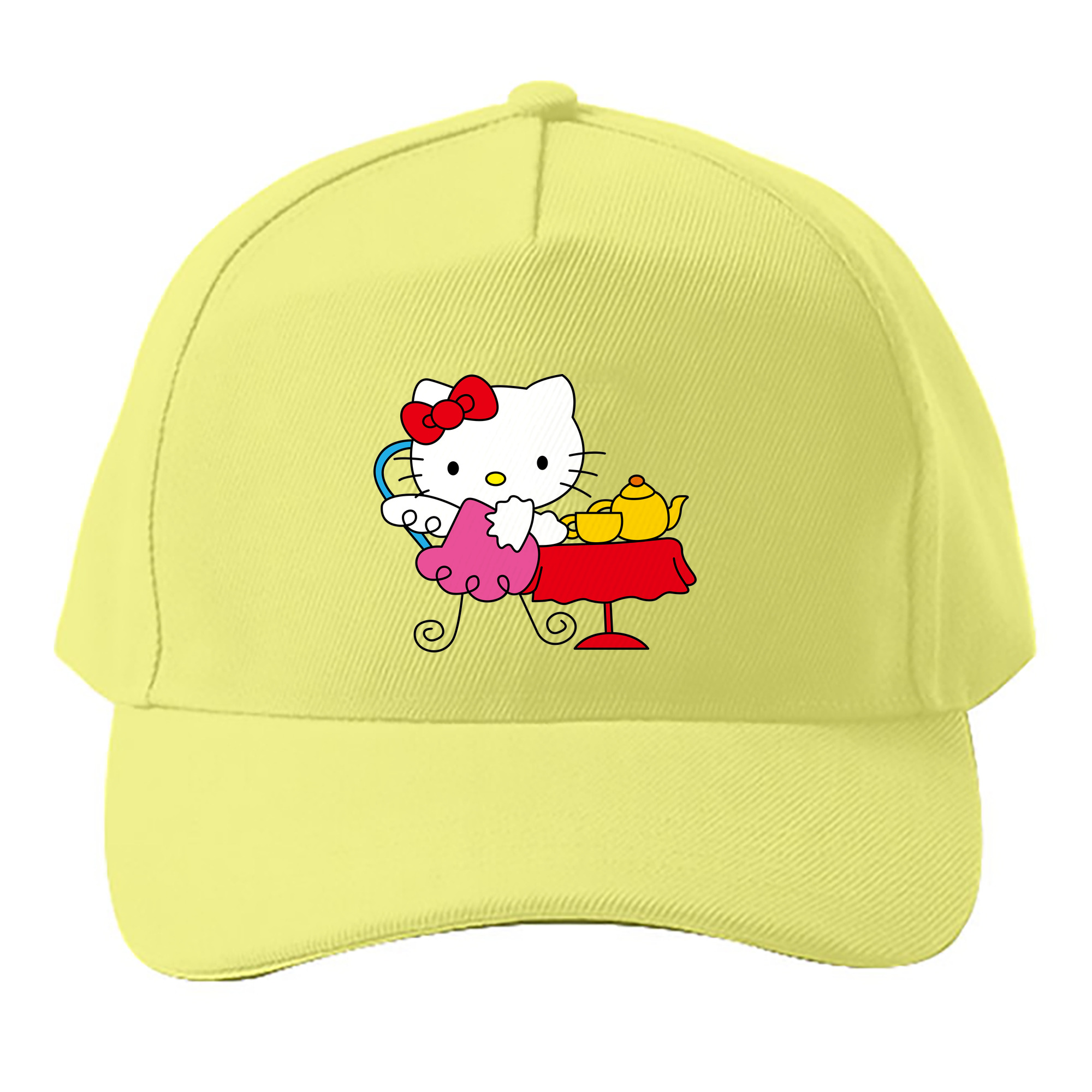 （画像用） Hello Kitty ハローキティ ベースボールキャップ 綿100％ 男女兼用 帽子 スポーツ