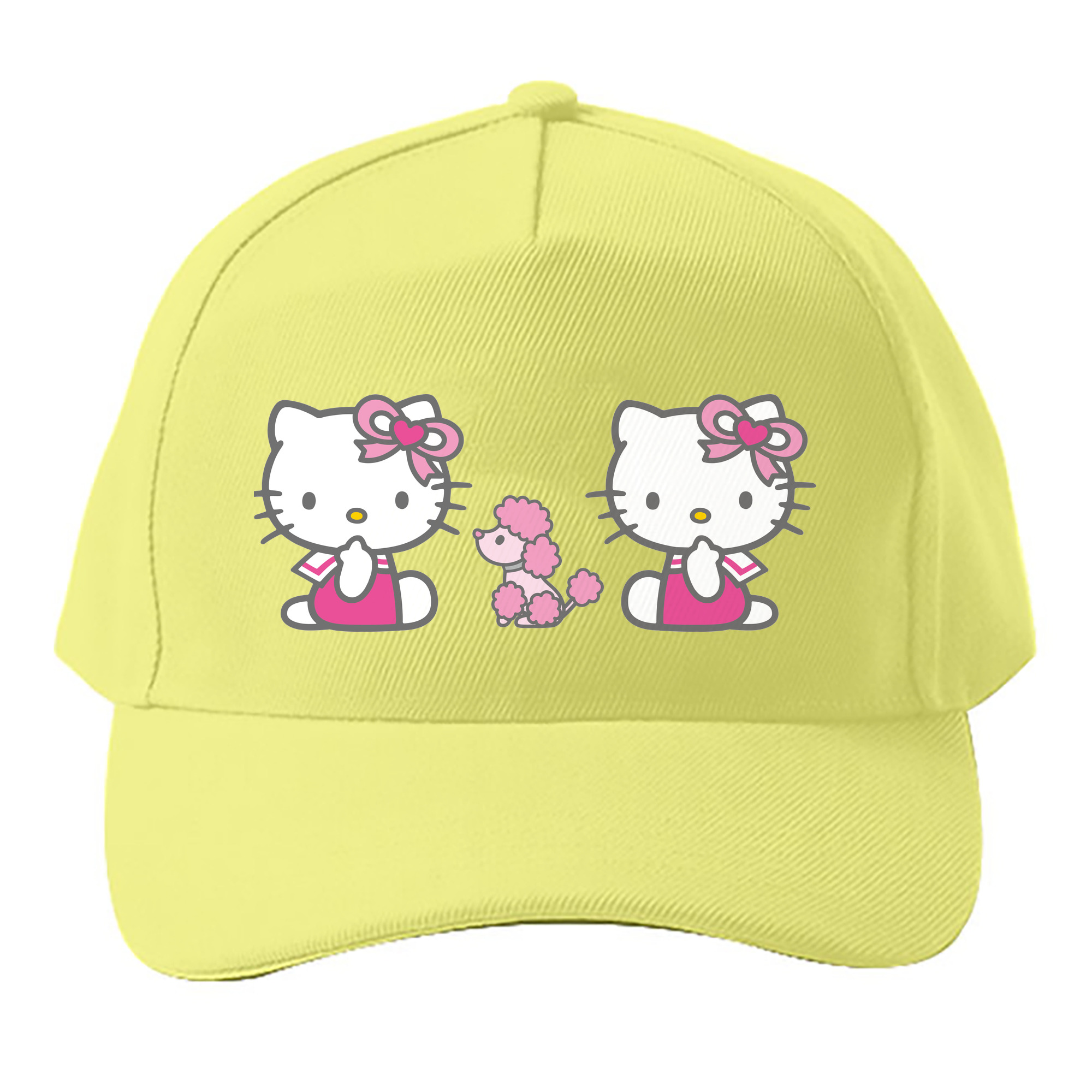（画像用） Hello Kitty ハローキティ ベースボールキャップ 綿100％ 男女兼用 帽子 スポーツ