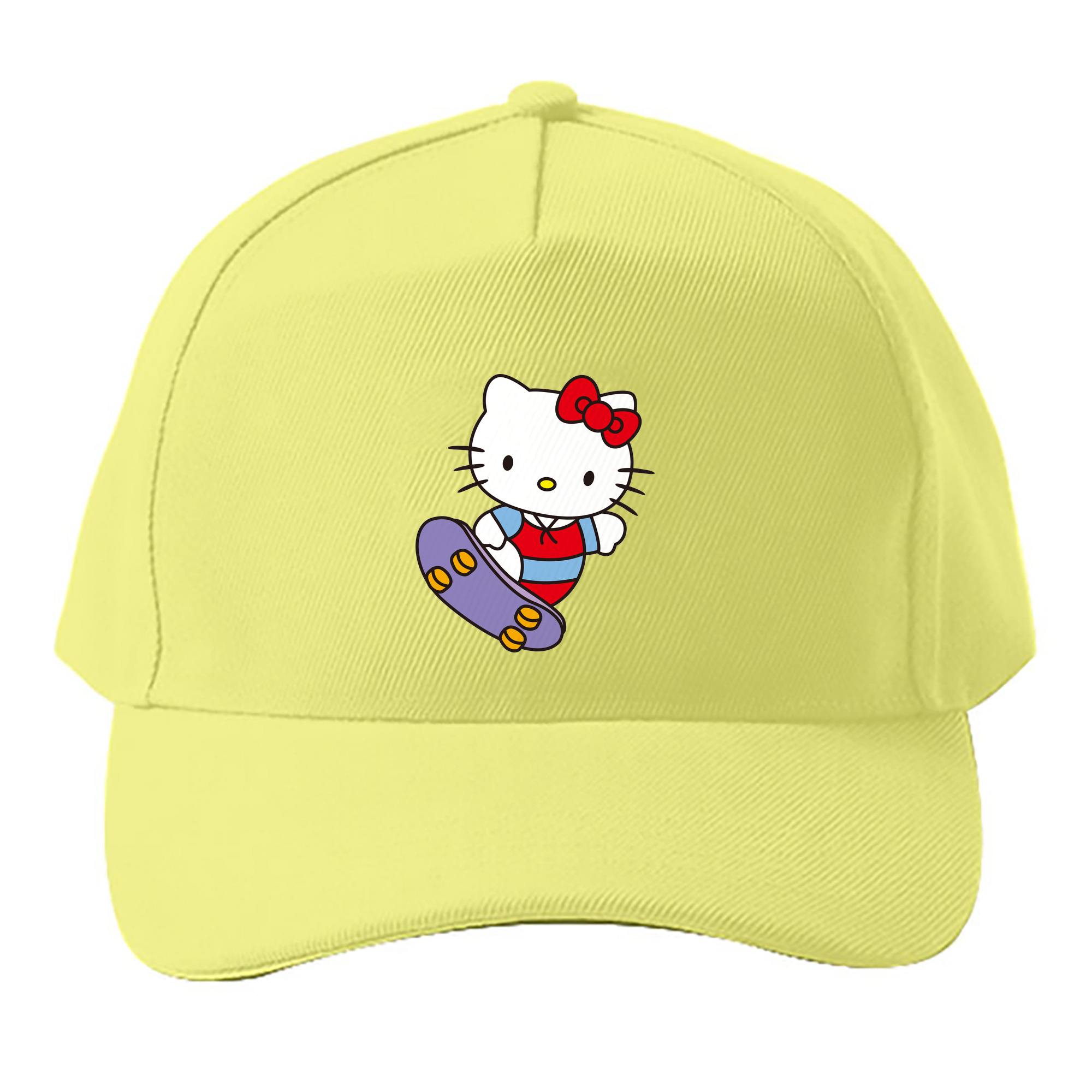 （画像用） Hello Kitty ハローキティ ベースボールキャップ 綿100％ 男女兼用 帽子 スポーツ