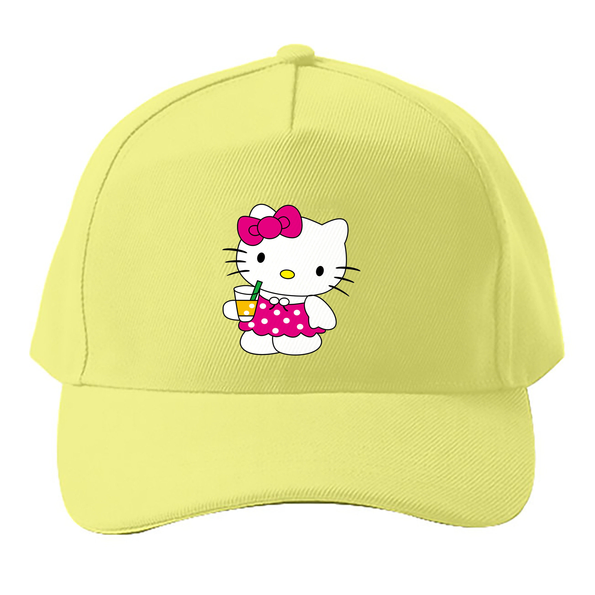 （画像用） Hello Kitty ハローキティ ベースボールキャップ 綿100％ 男女兼用 帽子 スポーツ