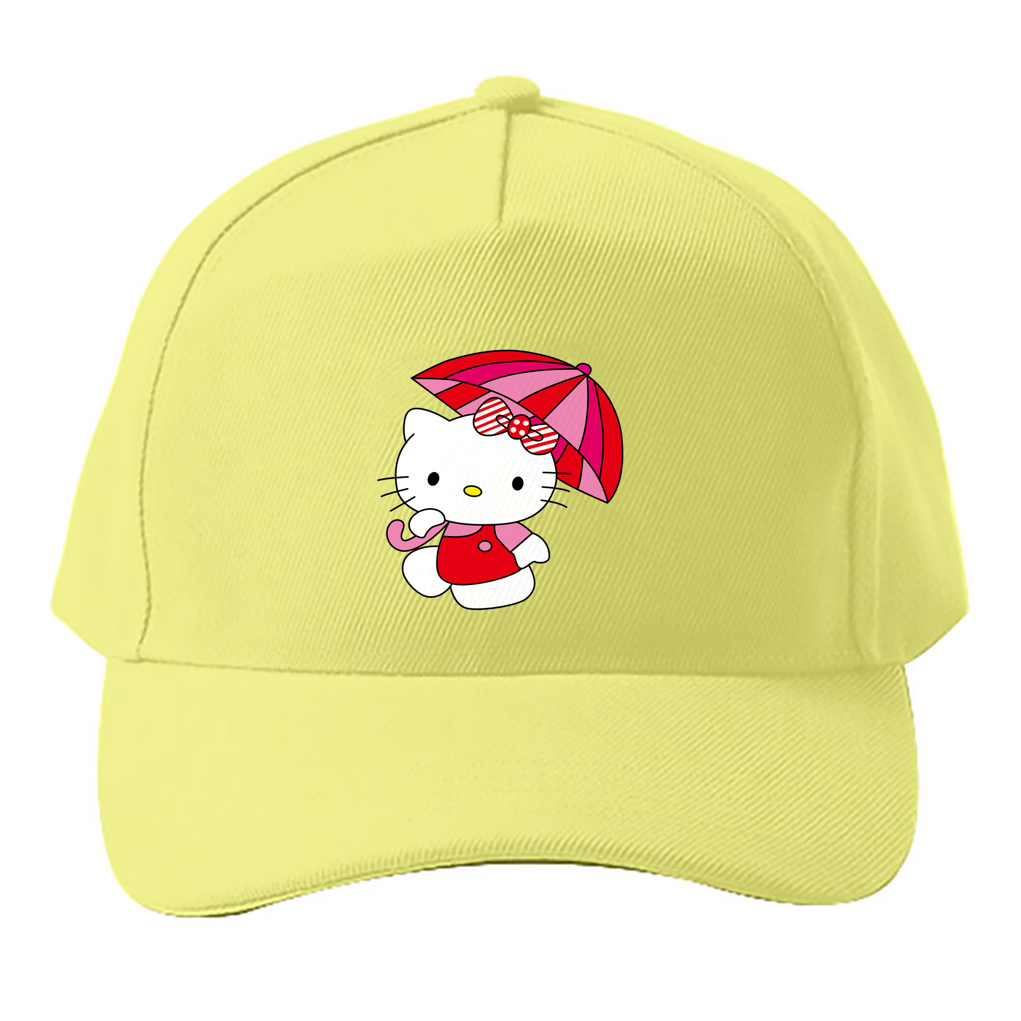 （画像用） Hello Kitty ハローキティ ベースボールキャップ 綿100％ 男女兼用 帽子 スポーツ