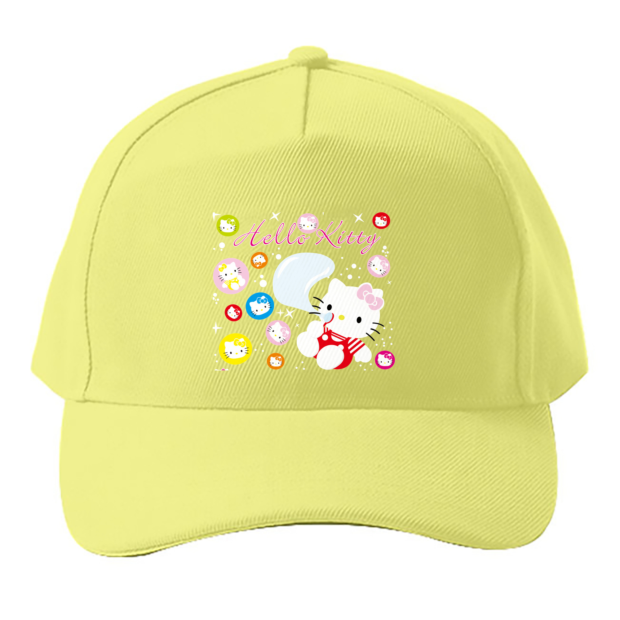 （画像用） Hello Kitty ハローキティ ベースボールキャップ 綿100％ 男女兼用 帽子 スポーツ