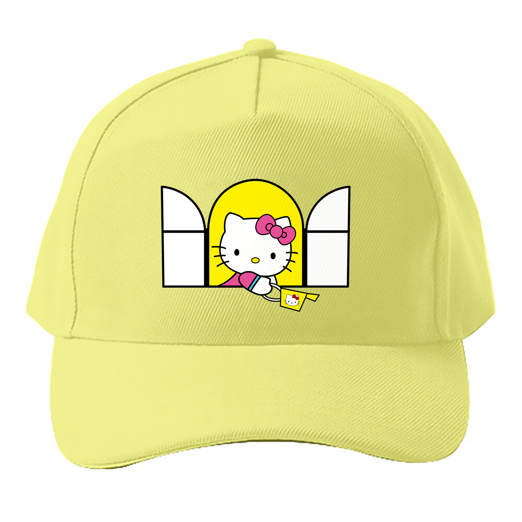 （画像用） Hello Kitty ハローキティ ベースボールキャップ 綿100％ 男女兼用 帽子 スポーツ