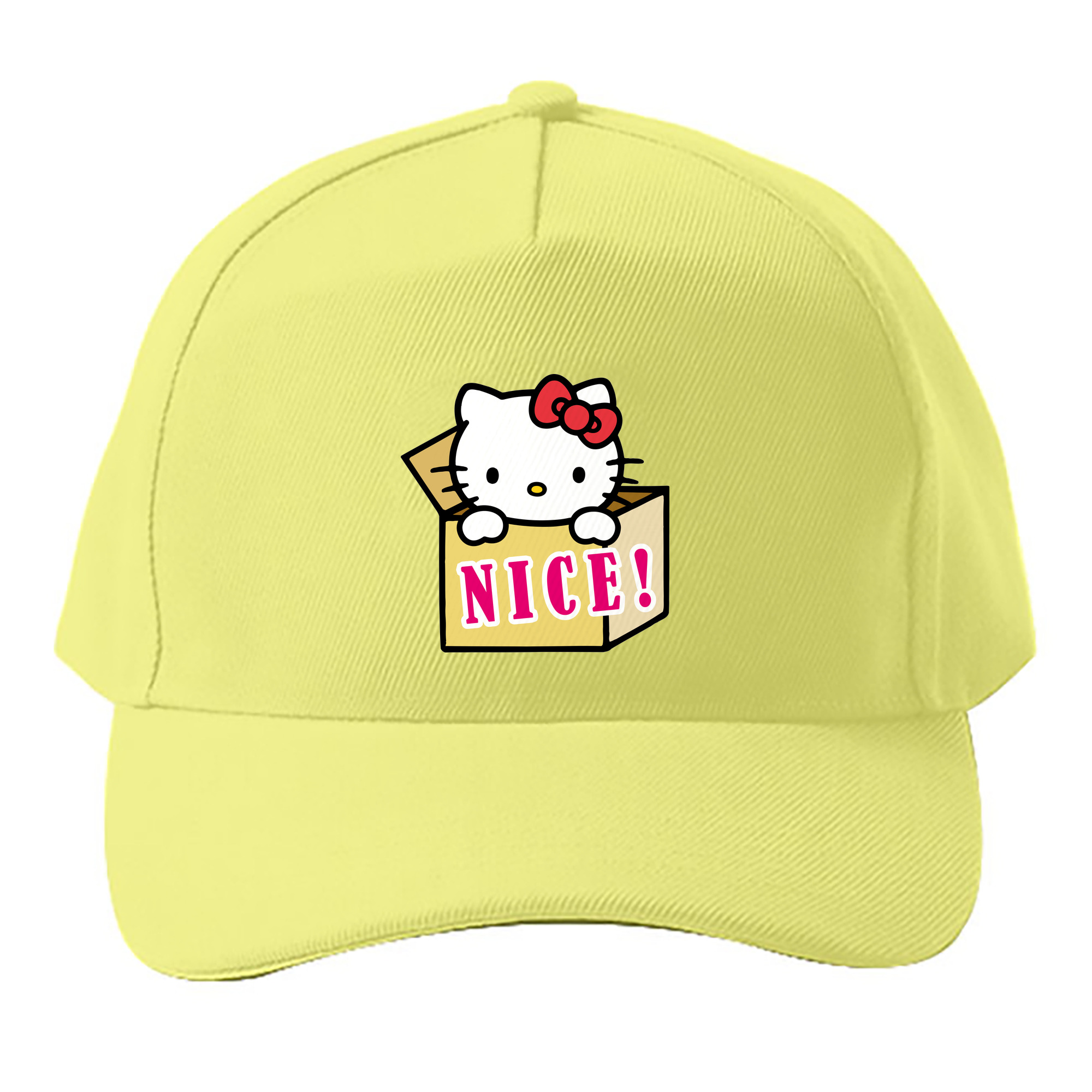 （画像用） Hello Kitty ハローキティ ベースボールキャップ 綿100％ 男女兼用 帽子 スポーツ