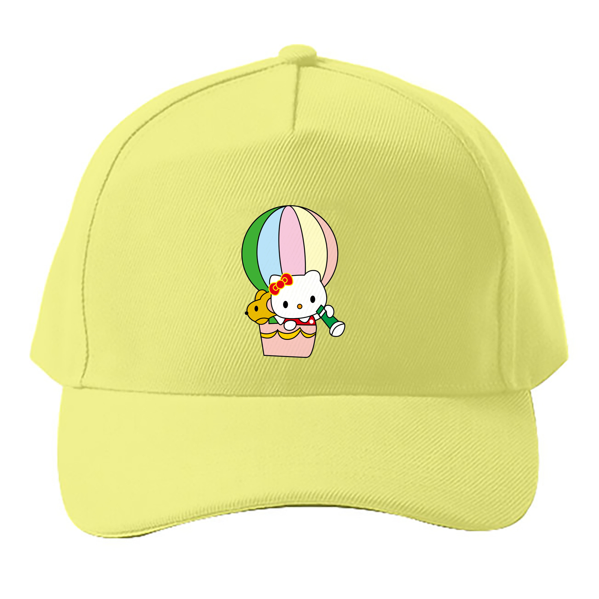 （画像用） Hello Kitty ハローキティ ベースボールキャップ 綿100％ 男女兼用 帽子 スポーツ