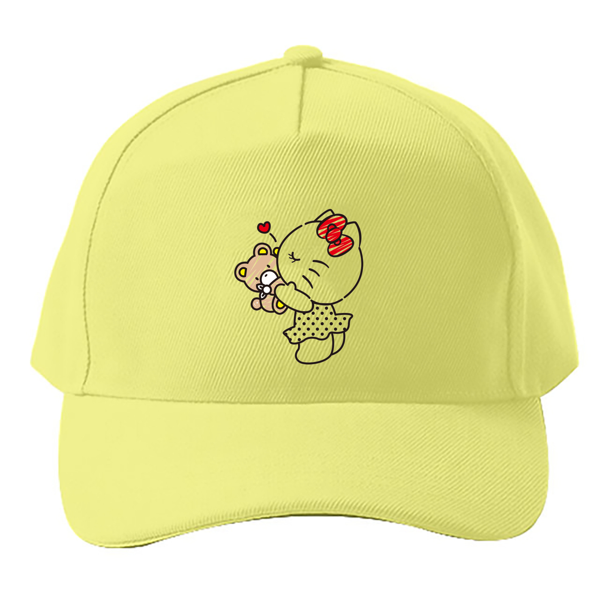 （画像用） Hello Kitty ハローキティ ベースボールキャップ 綿100％ 男女兼用 帽子 スポーツ