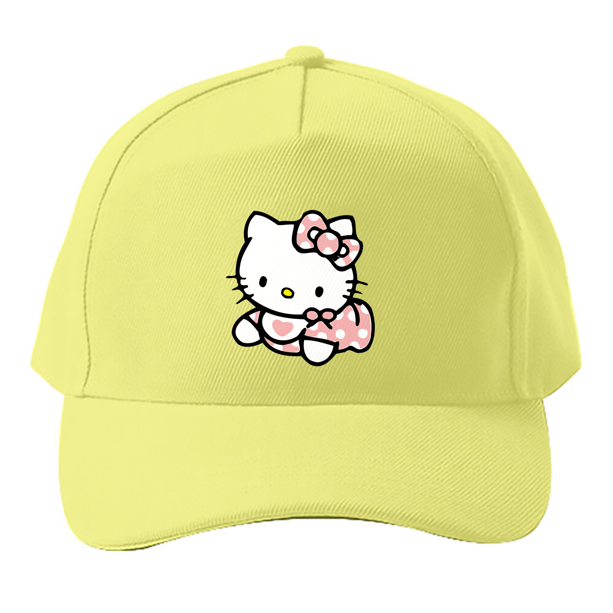 （画像用） Hello Kitty ハローキティ ベースボールキャップ 綿100％ 男女兼用 帽子 スポーツ