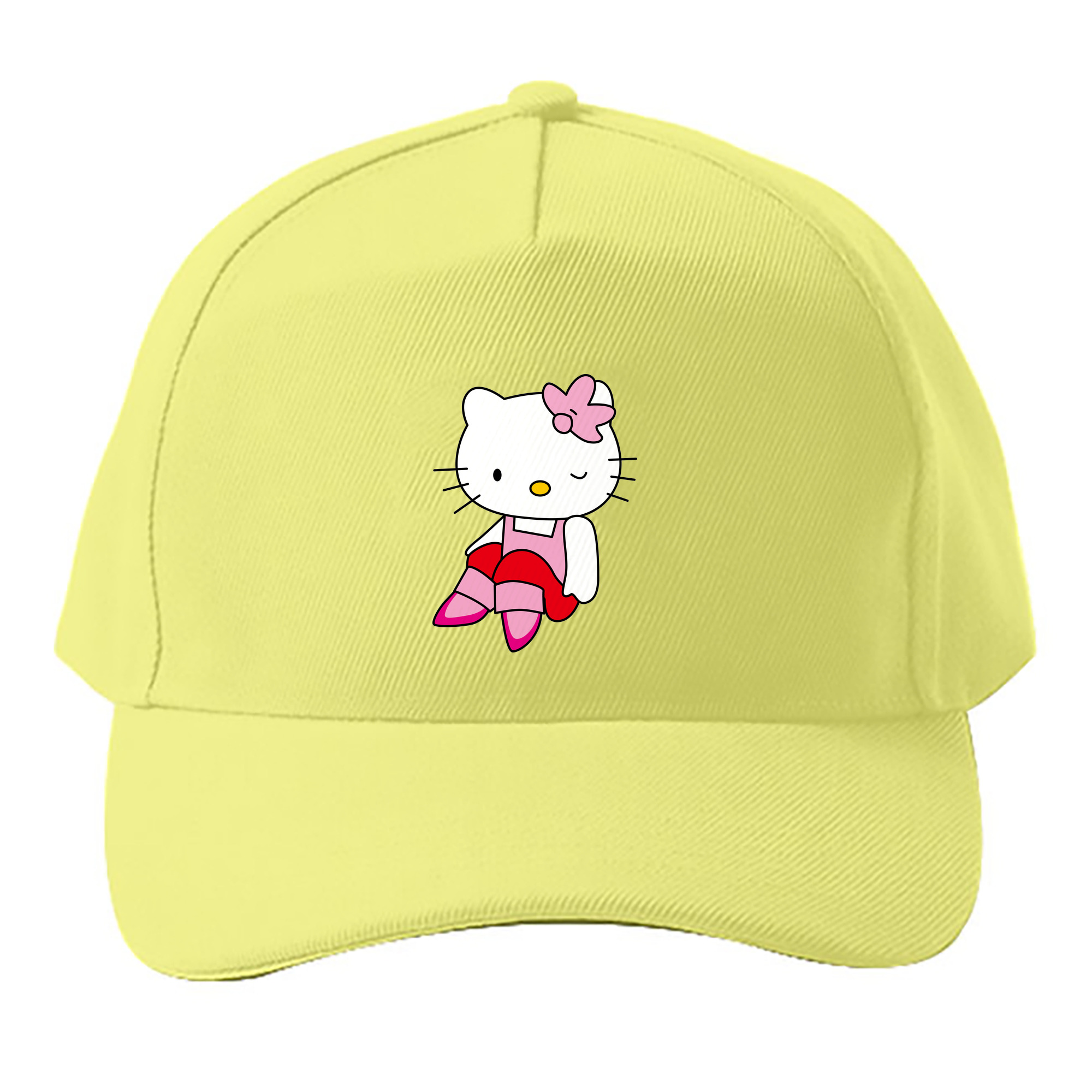 （画像用） Hello Kitty ハローキティ ベースボールキャップ 綿100％ 男女兼用 帽子 スポーツ
