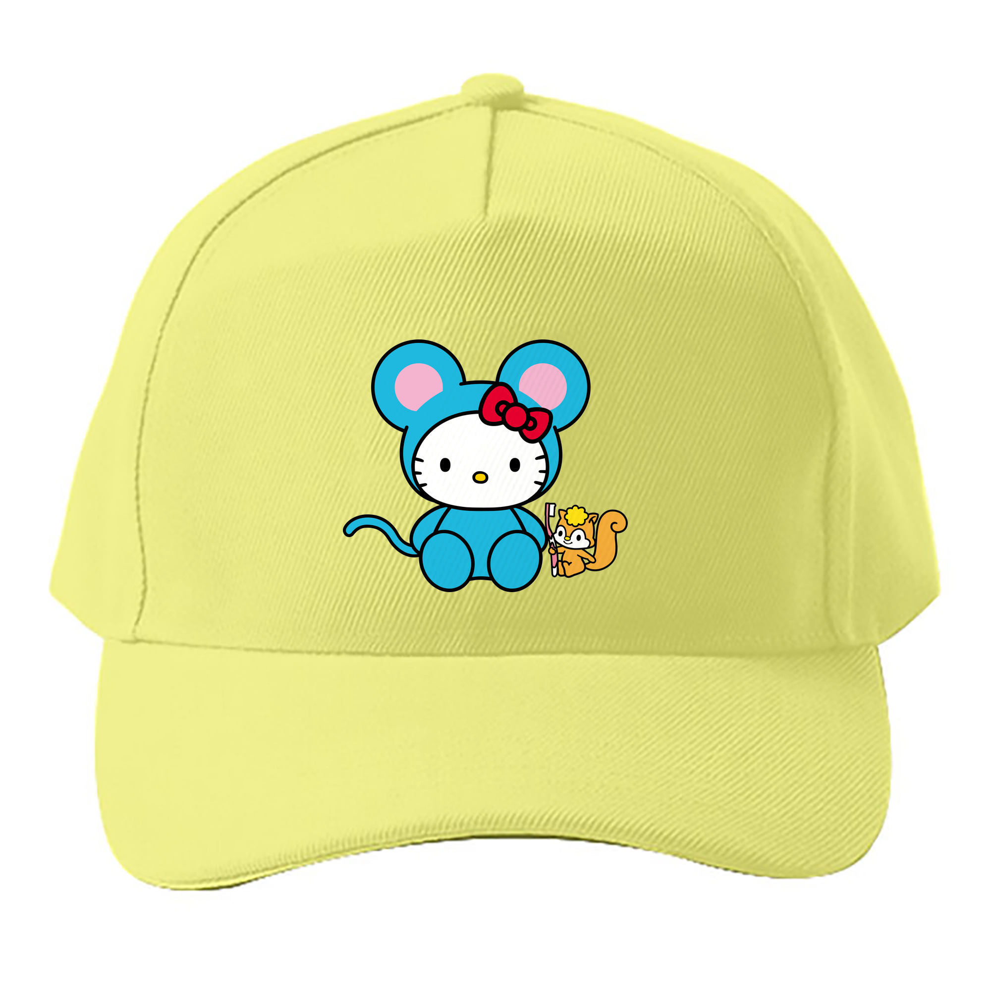 （画像用） Hello Kitty ハローキティ ベースボールキャップ 綿100％ 男女兼用 帽子 スポーツ