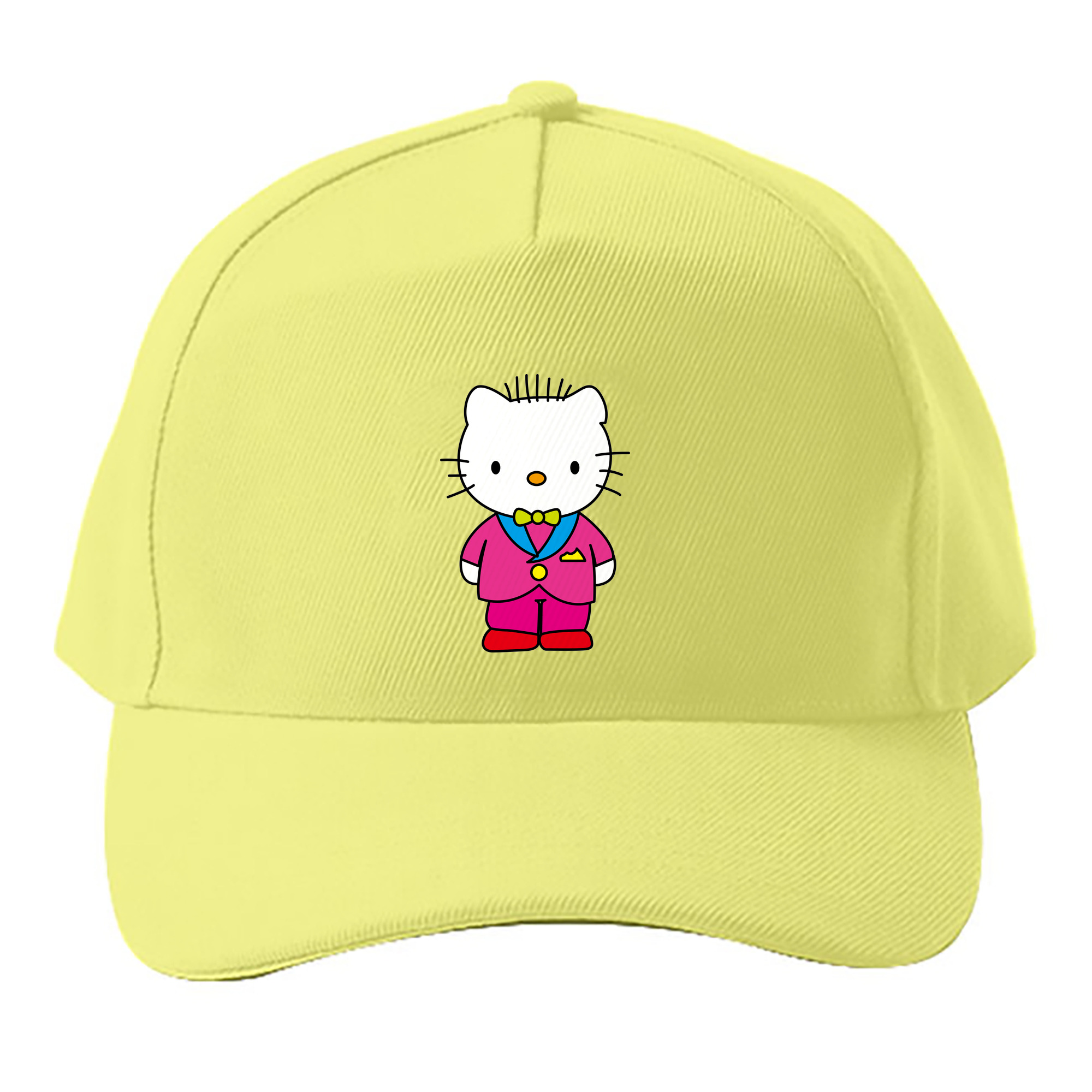 （画像用） Hello Kitty ハローキティ ベースボールキャップ 綿100％ 男女兼用 帽子 スポーツ