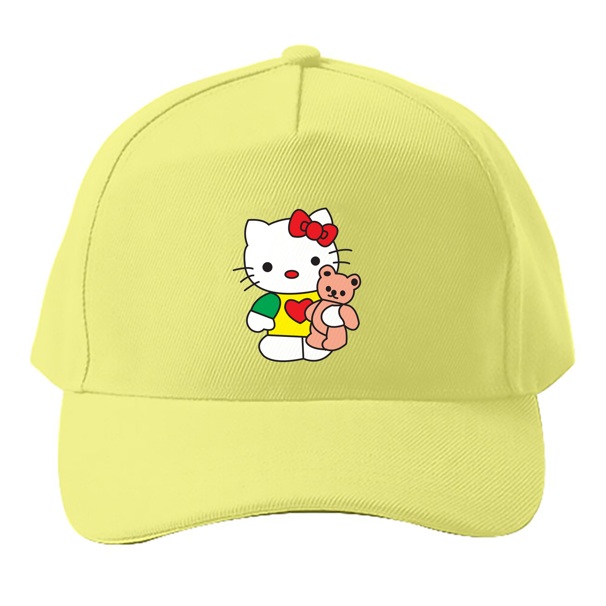 （画像用） Hello Kitty ハローキティ ベースボールキャップ 綿100％ 男女兼用 帽子 スポーツ