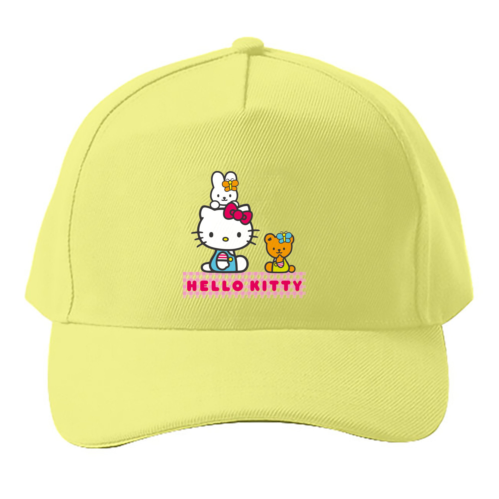 （画像用） Hello Kitty ハローキティ ベースボールキャップ 綿100％ 男女兼用 帽子 スポーツ