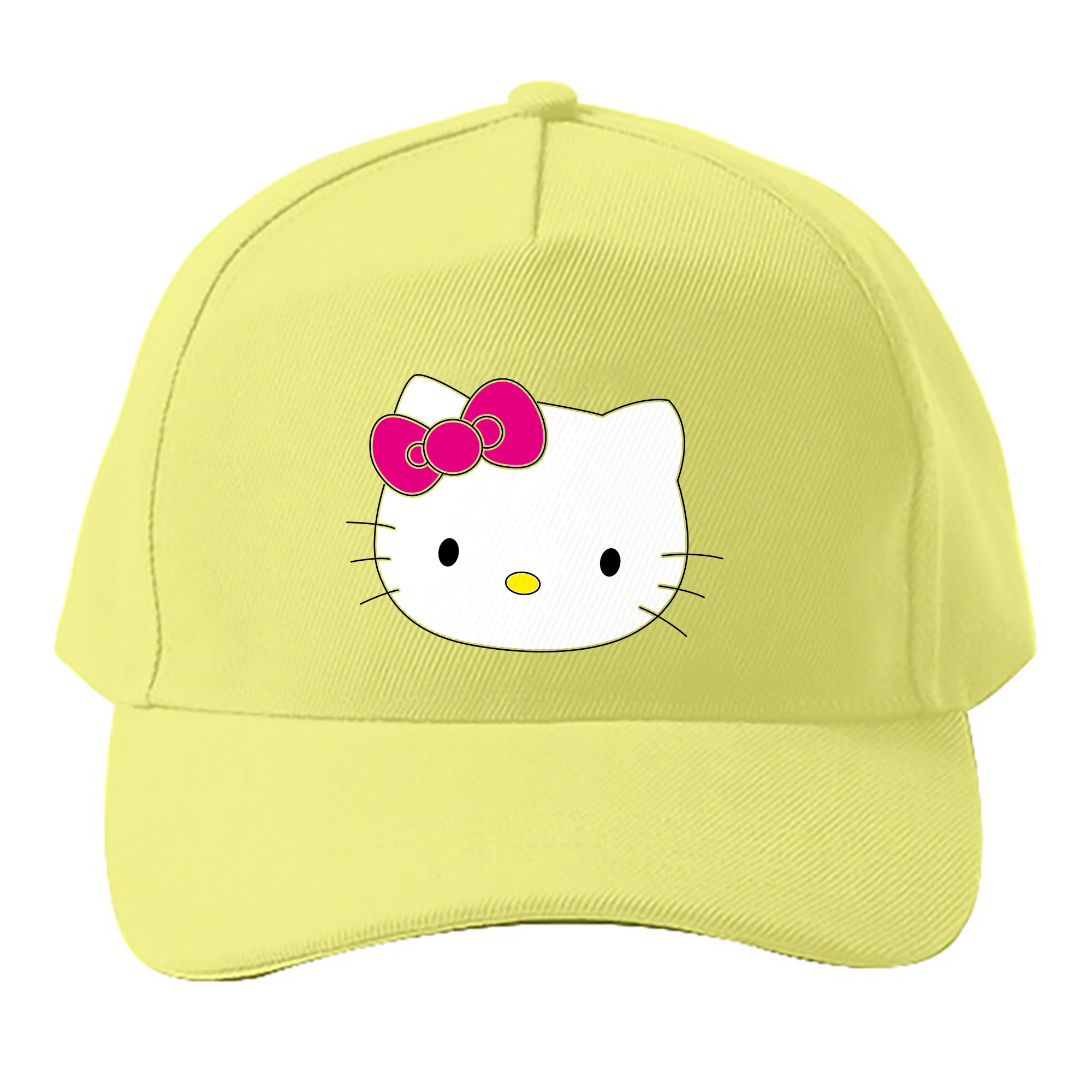 （画像用） Hello Kitty ハローキティ ベースボールキャップ 綿100％ 男女兼用 帽子 スポーツ