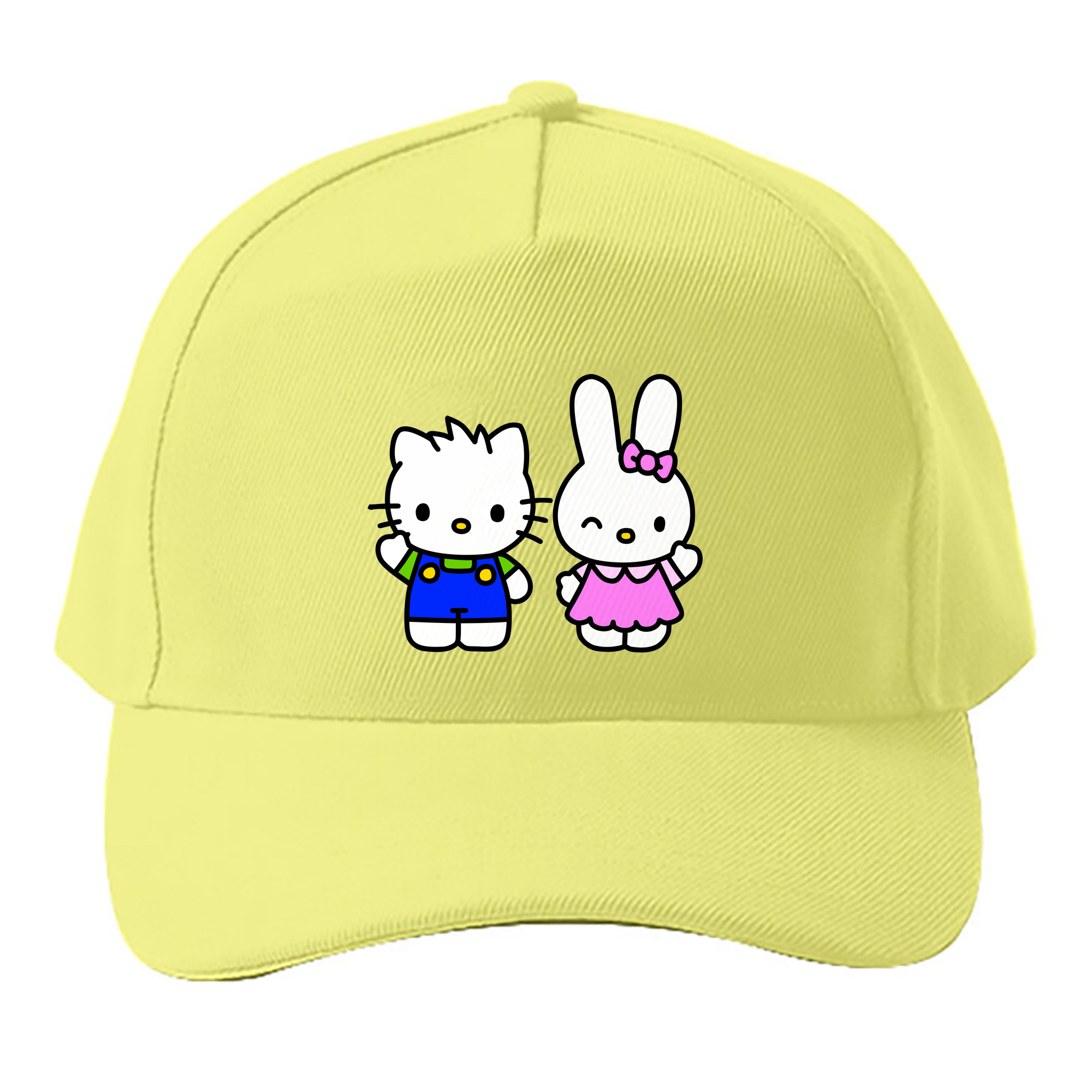 （画像用） Hello Kitty ハローキティ ベースボールキャップ 綿100％ 男女兼用 帽子 スポーツ