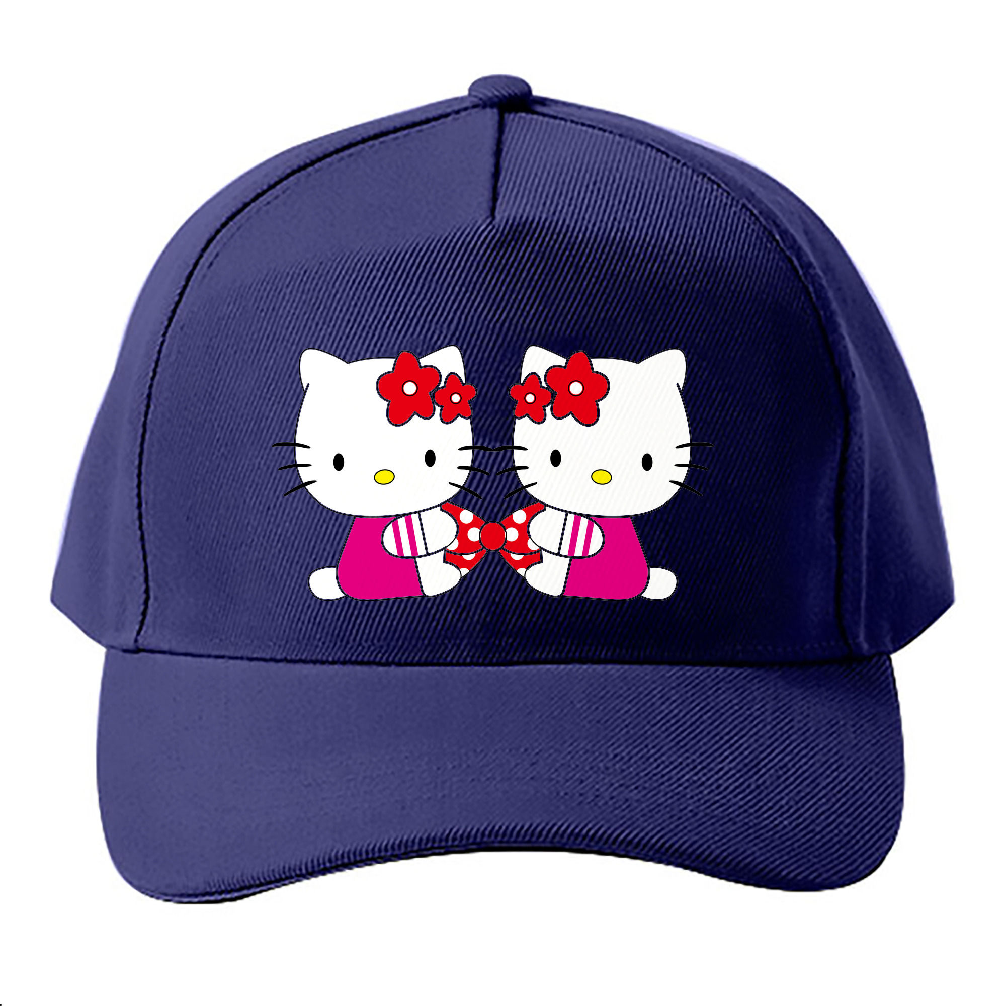 （画像用） Hello Kitty ハローキティ ベースボールキャップ 綿100％ 男女兼用 帽子 スポーツ