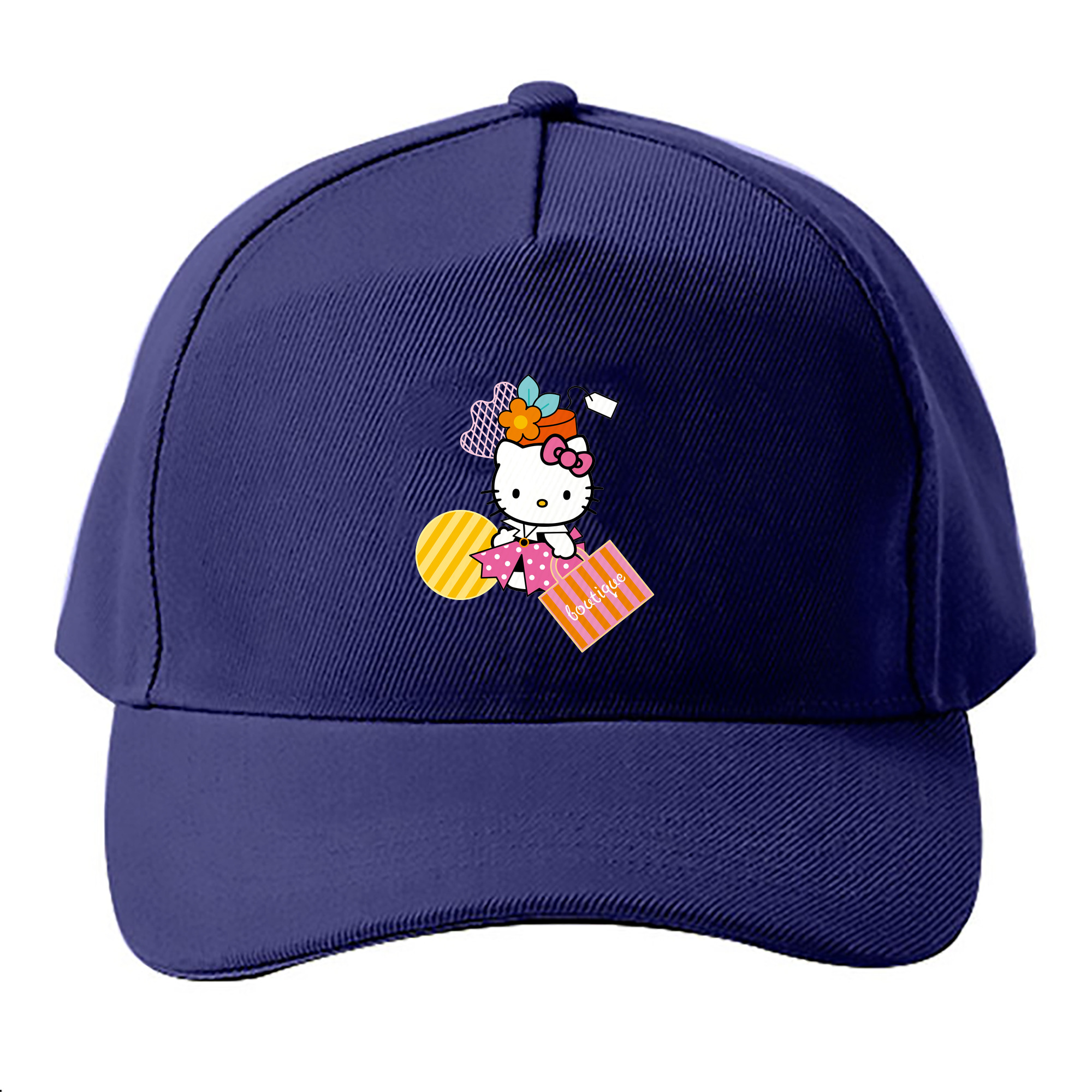 （画像用） Hello Kitty ハローキティ ベースボールキャップ 綿100％ 男女兼用 帽子 スポーツ