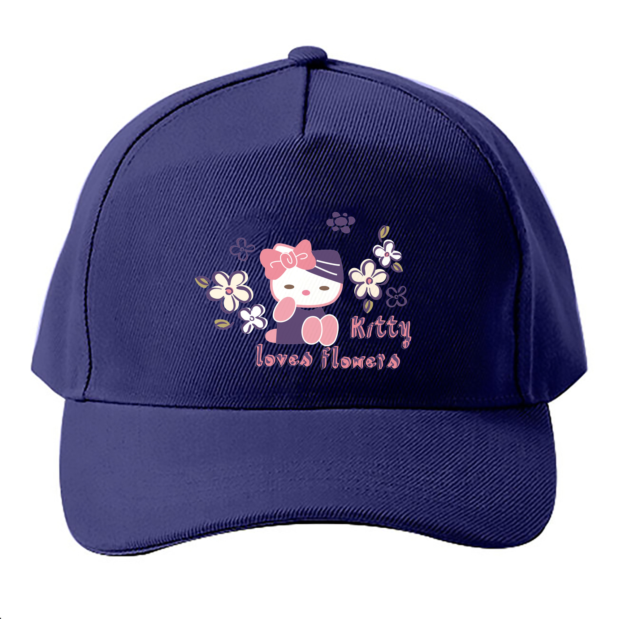 （画像用） Hello Kitty ハローキティ ベースボールキャップ 綿100％ 男女兼用 帽子 スポーツ