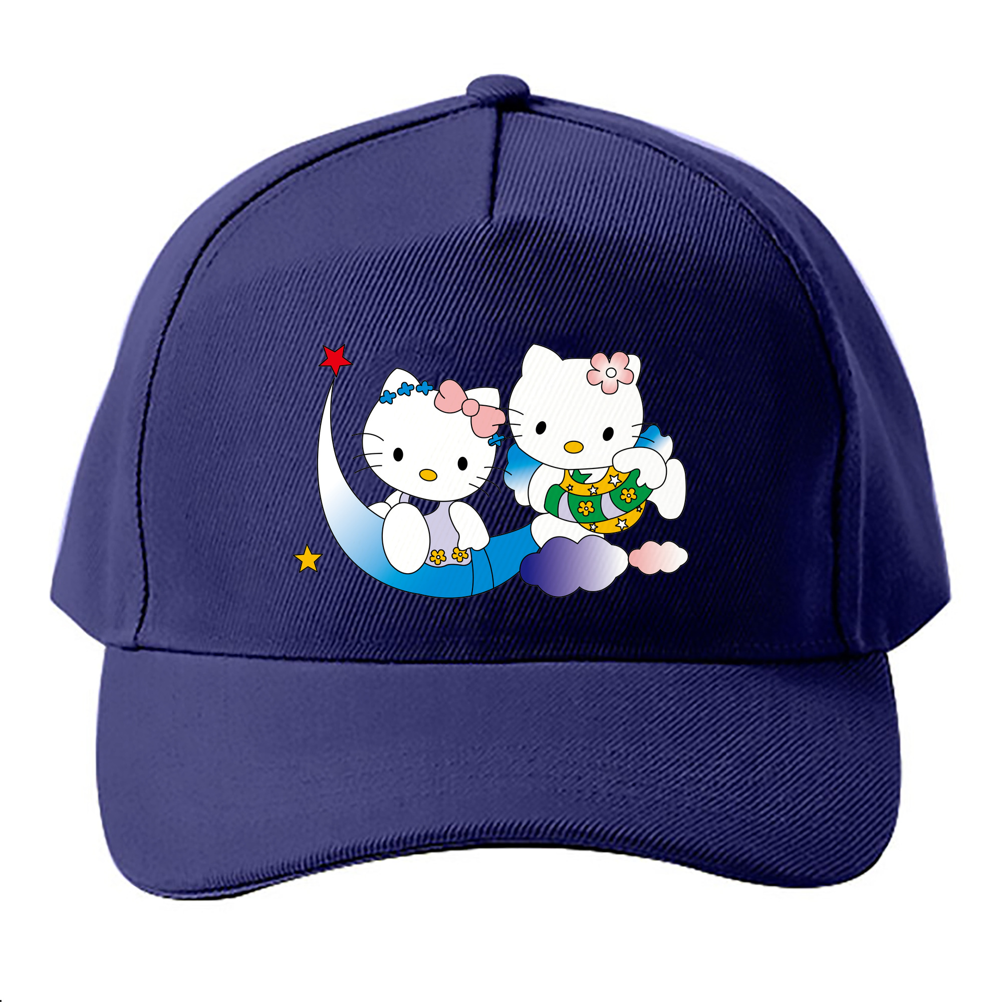 （画像用） Hello Kitty ハローキティ ベースボールキャップ 綿100％ 男女兼用 帽子 スポーツ
