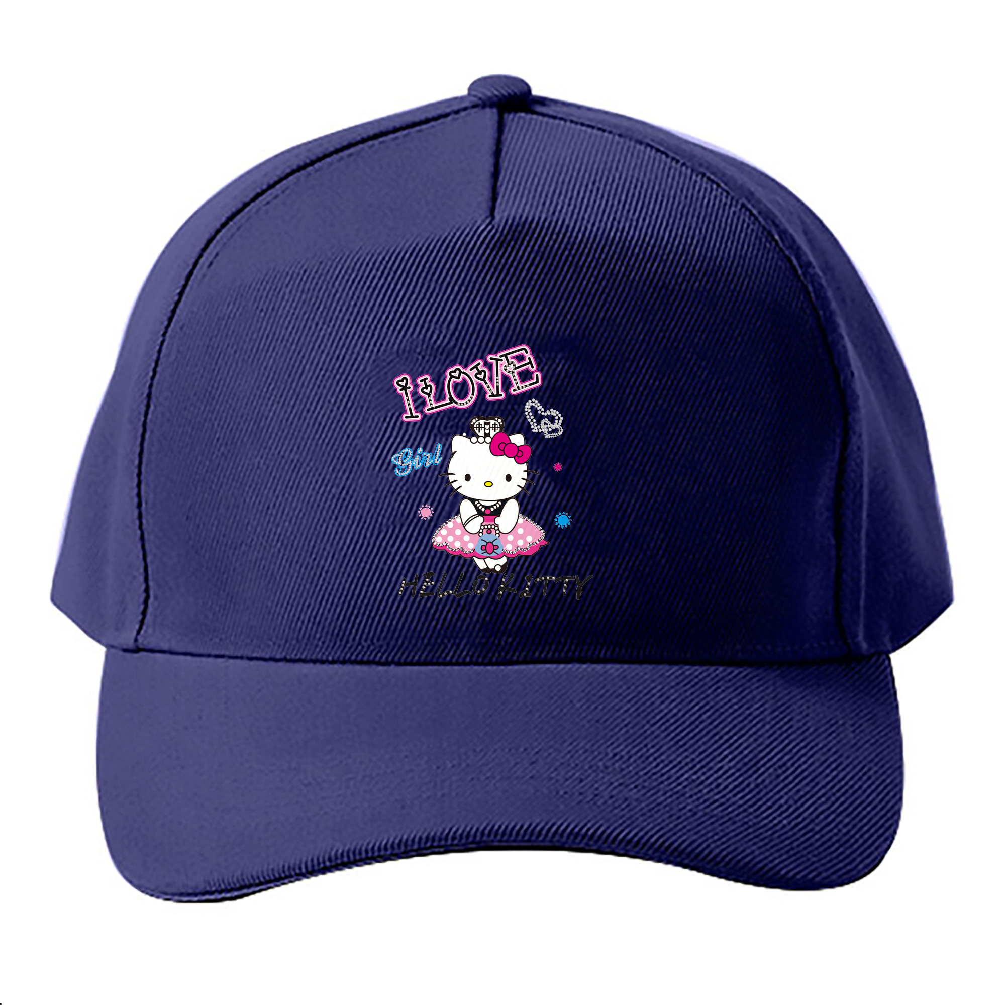 （画像用） Hello Kitty ハローキティ ベースボールキャップ 綿100％ 男女兼用 帽子 スポーツ