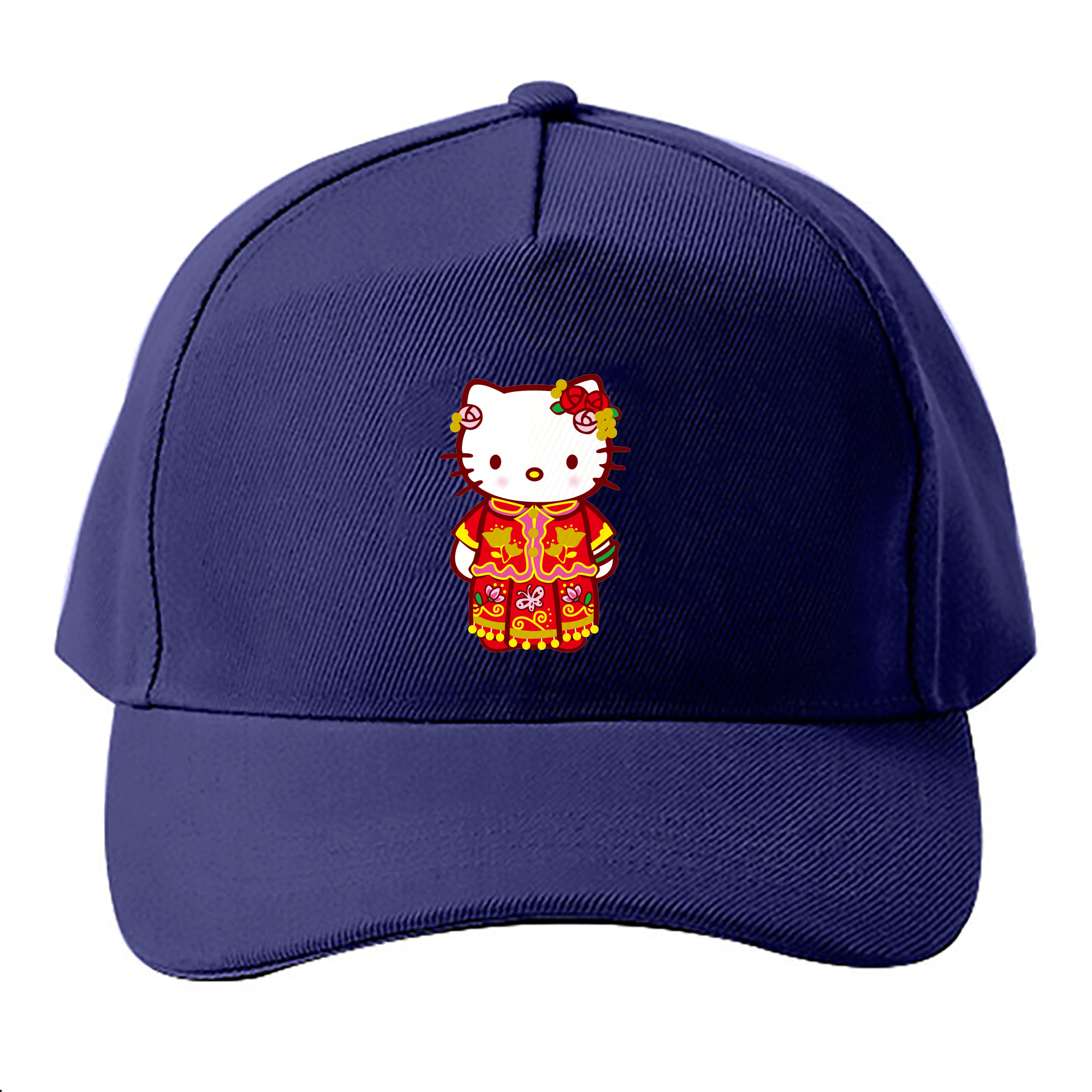 （画像用） Hello Kitty ハローキティ ベースボールキャップ 綿100％ 男女兼用 帽子 スポーツ