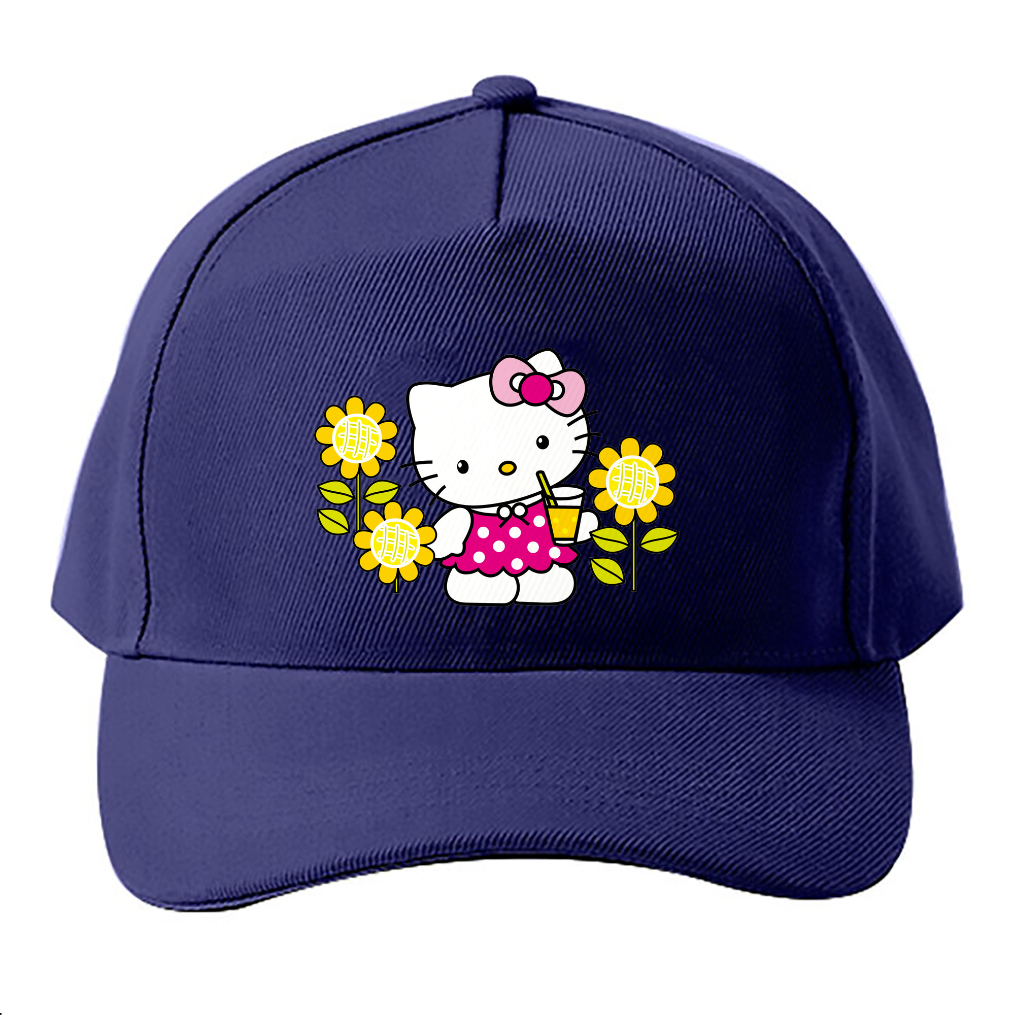 （画像用） Hello Kitty ハローキティ ベースボールキャップ 綿100％ 男女兼用 帽子 スポーツ