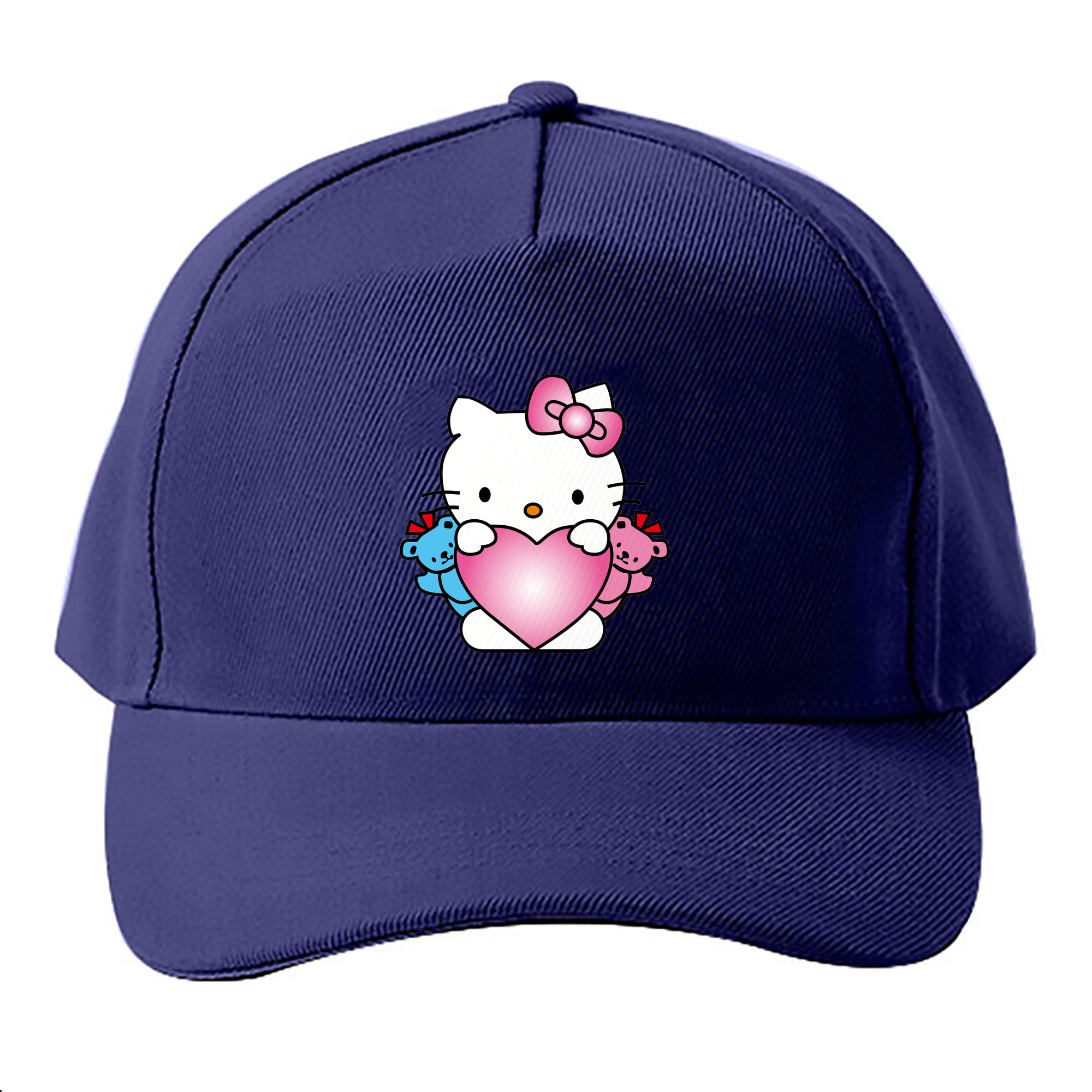 （画像用） Hello Kitty ハローキティ ベースボールキャップ 綿100％ 男女兼用 帽子 スポーツ
