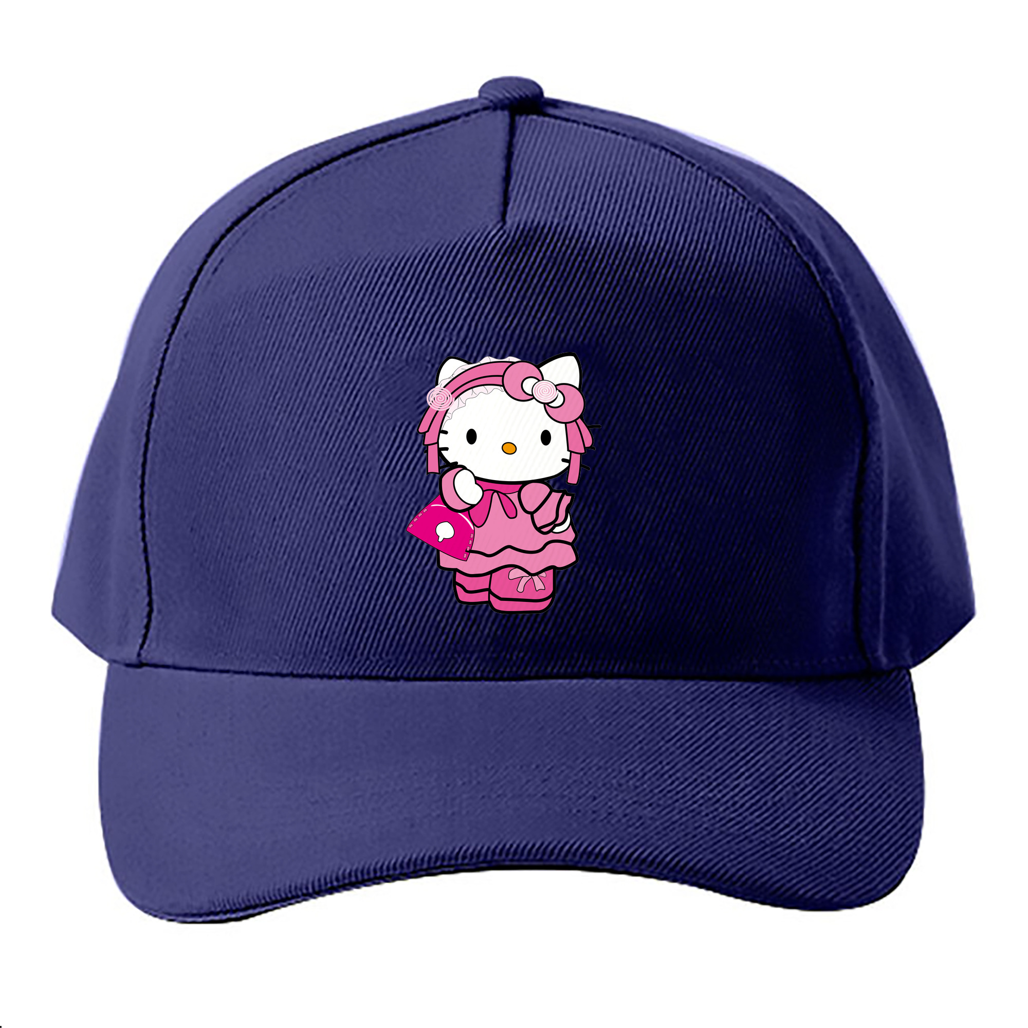 （画像用） Hello Kitty ハローキティ ベースボールキャップ 綿100％ 男女兼用 帽子 スポーツ