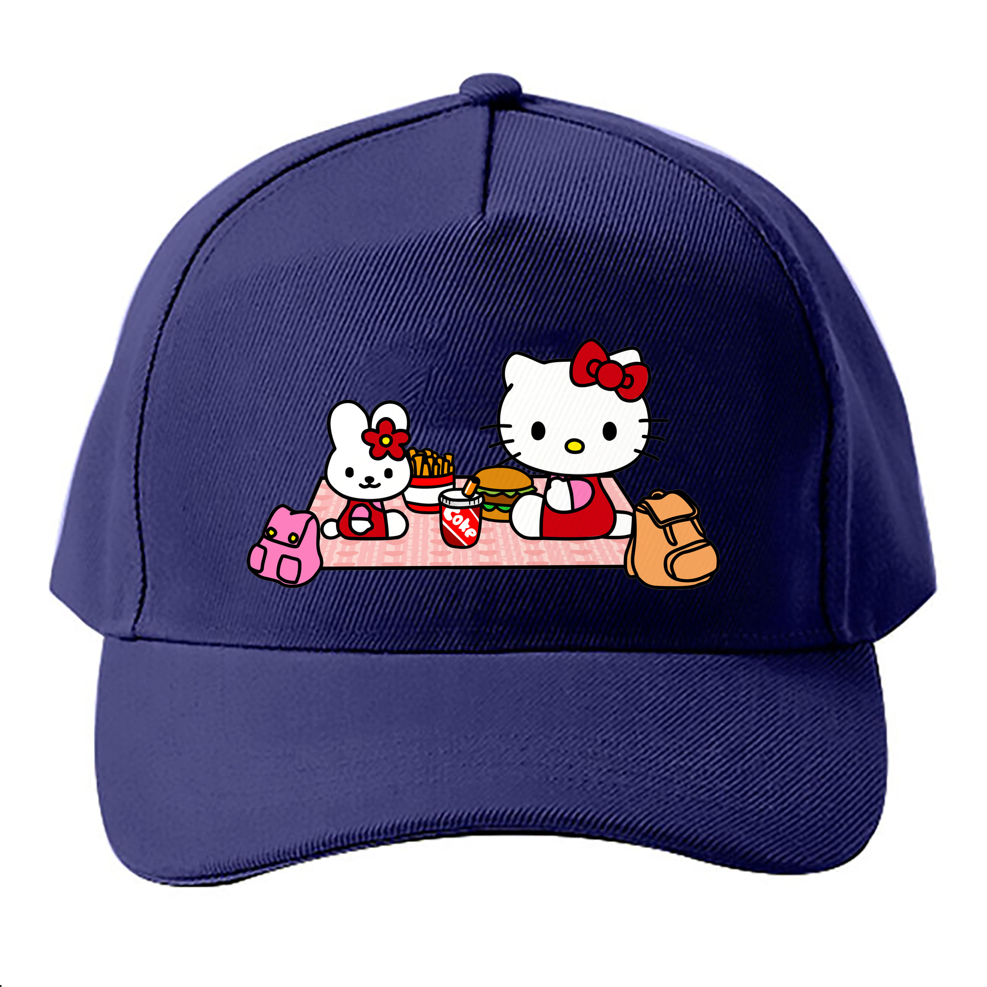 （画像用） Hello Kitty ハローキティ ベースボールキャップ 綿100％ 男女兼用 帽子 スポーツ