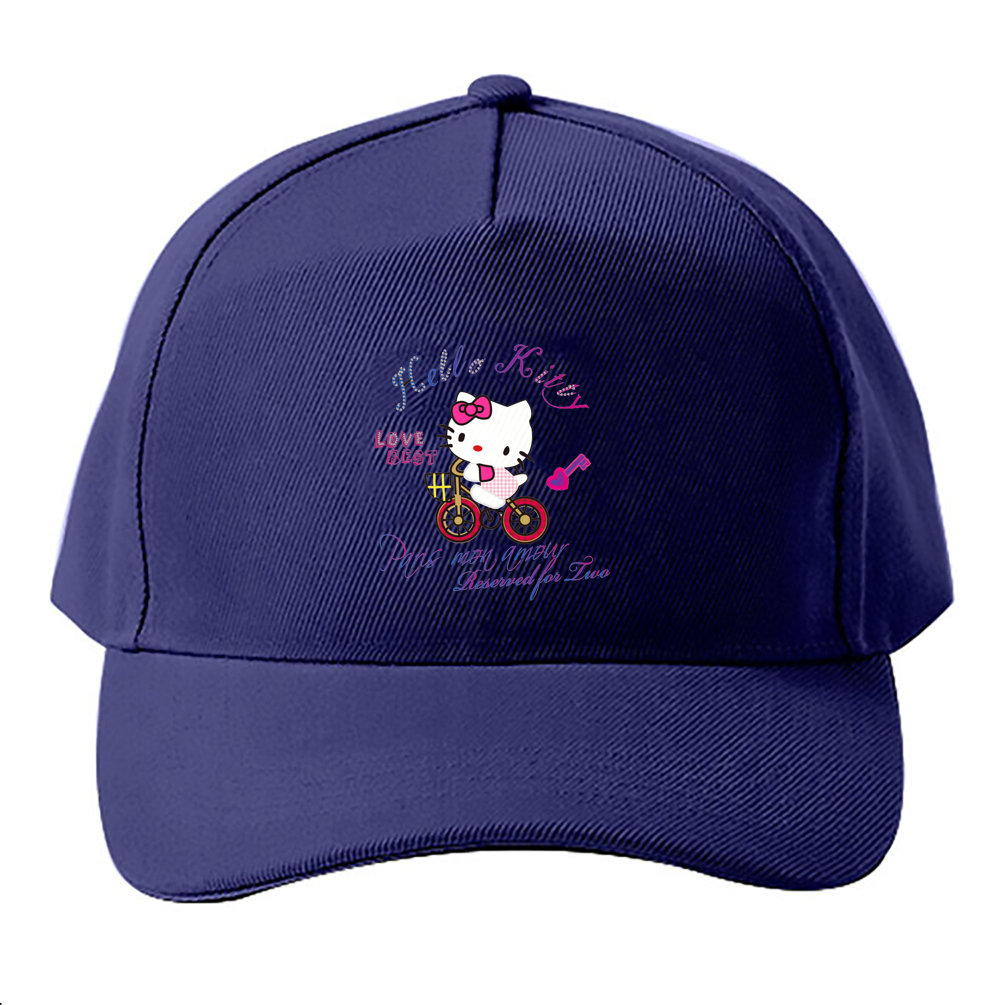 （画像用） Hello Kitty ハローキティ ベースボールキャップ 綿100％ 男女兼用 帽子 スポーツ