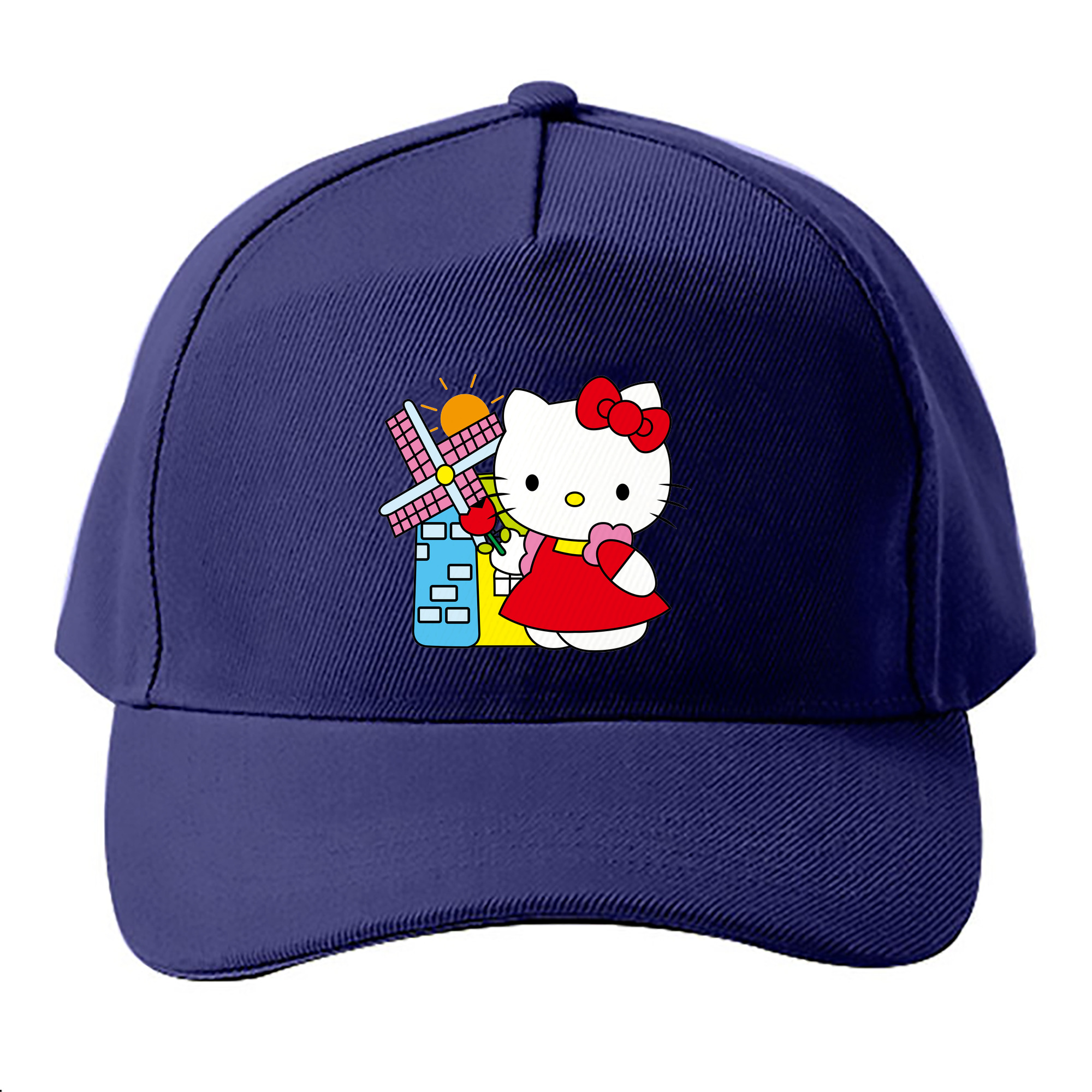 （画像用） Hello Kitty ハローキティ ベースボールキャップ 綿100％ 男女兼用 帽子 スポーツ