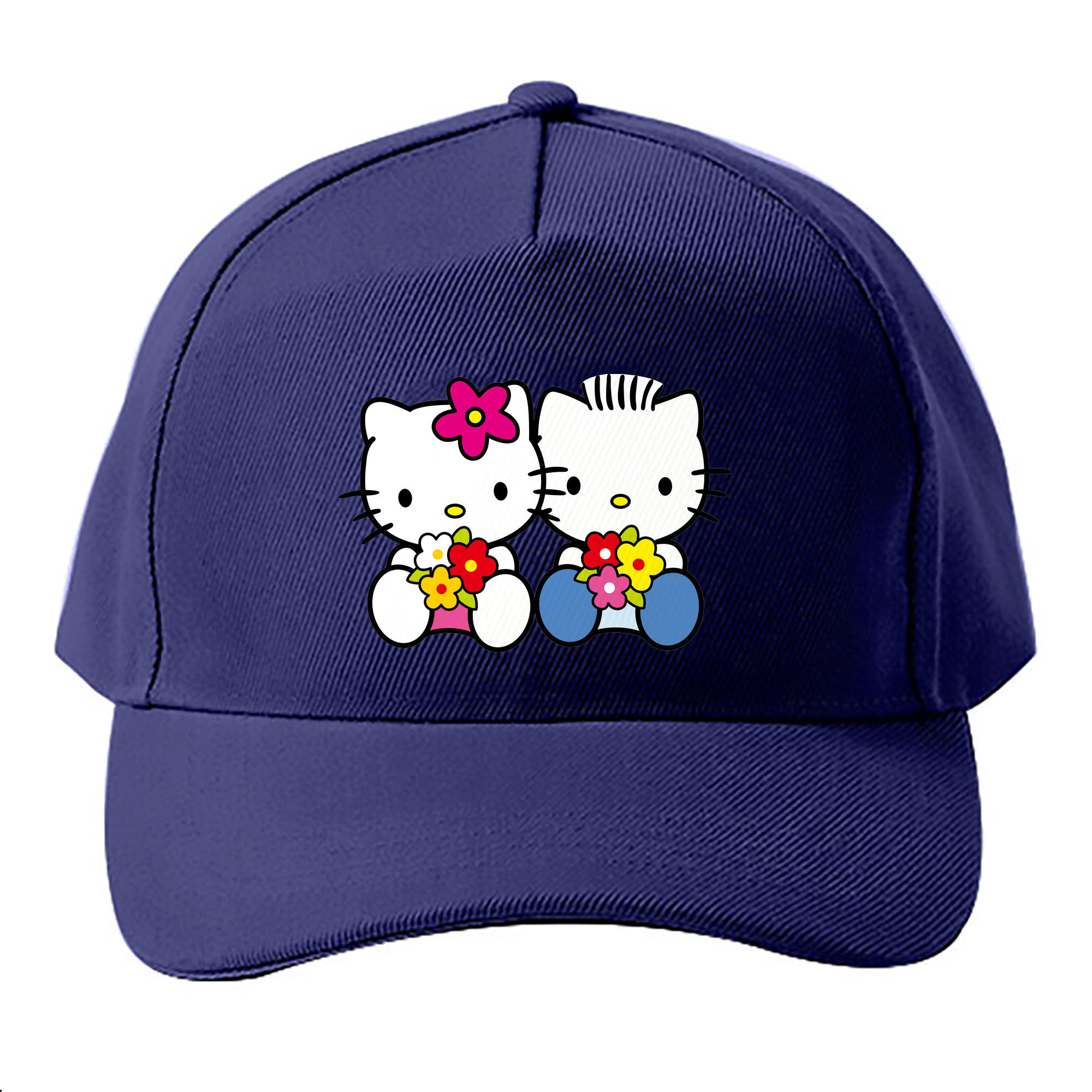 （画像用） Hello Kitty ハローキティ ベースボールキャップ 綿100％ 男女兼用 帽子 スポーツ