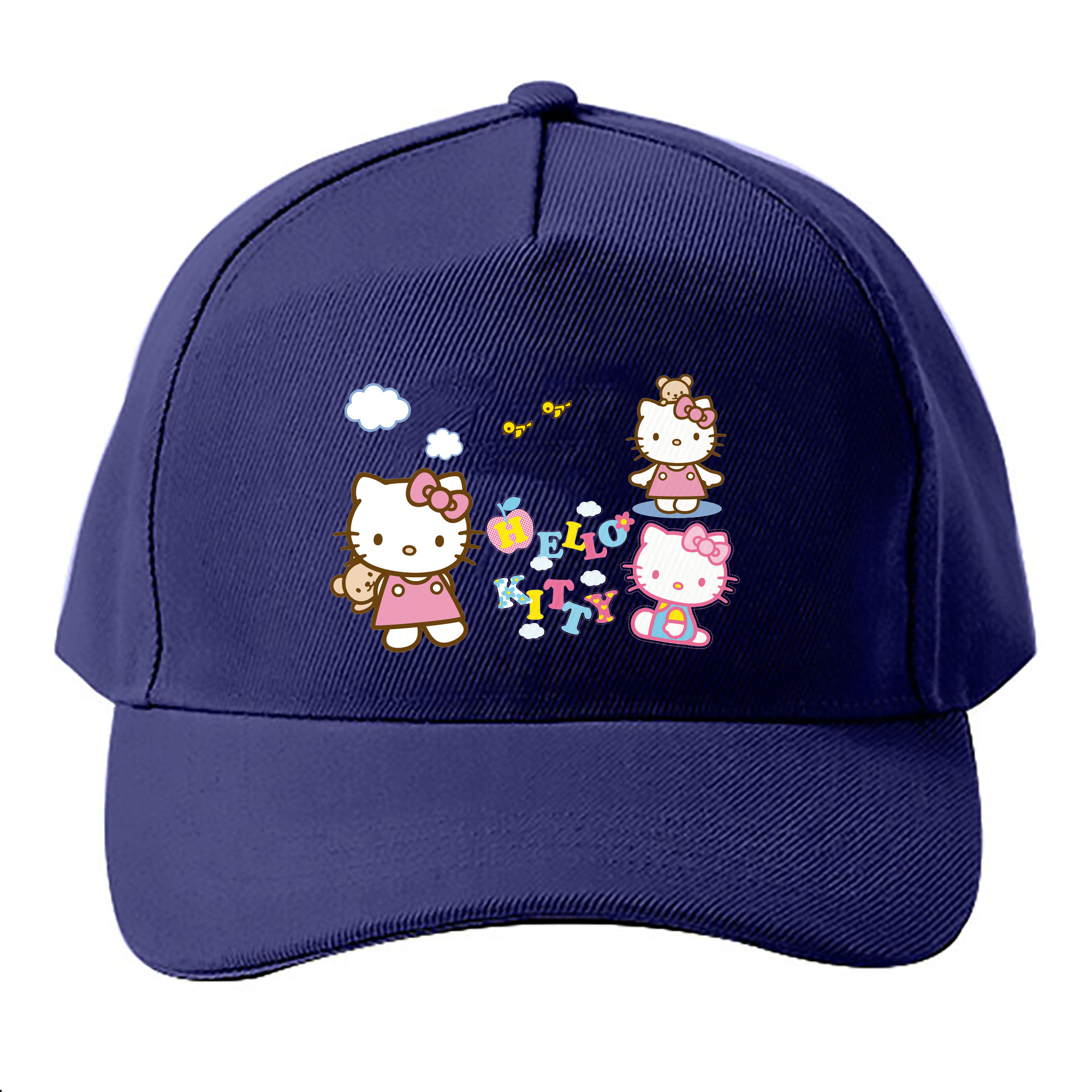 （画像用） Hello Kitty ハローキティ ベースボールキャップ 綿100％ 男女兼用 帽子 スポーツ