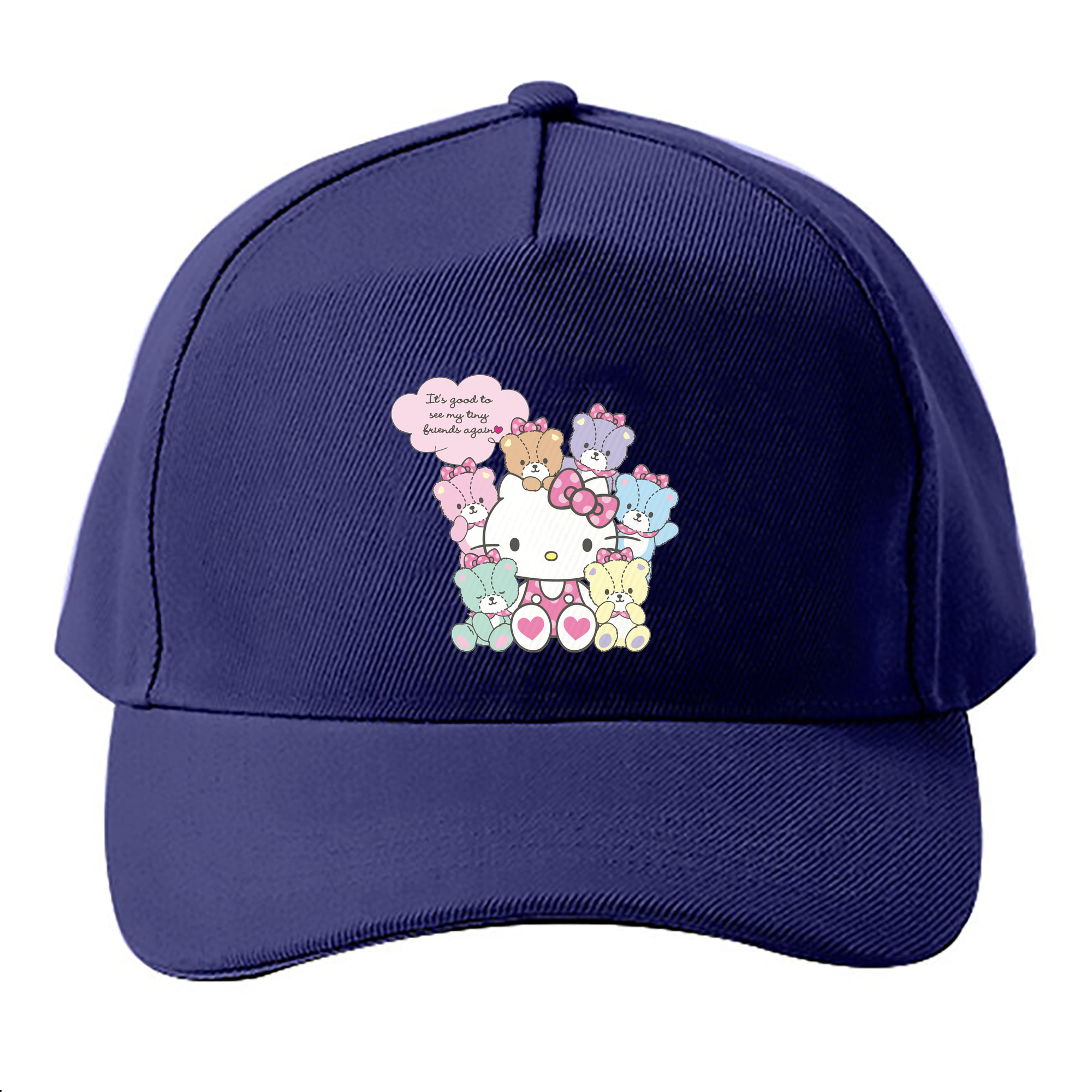 （画像用） Hello Kitty ハローキティ ベースボールキャップ 綿100％ 男女兼用 帽子 スポーツ