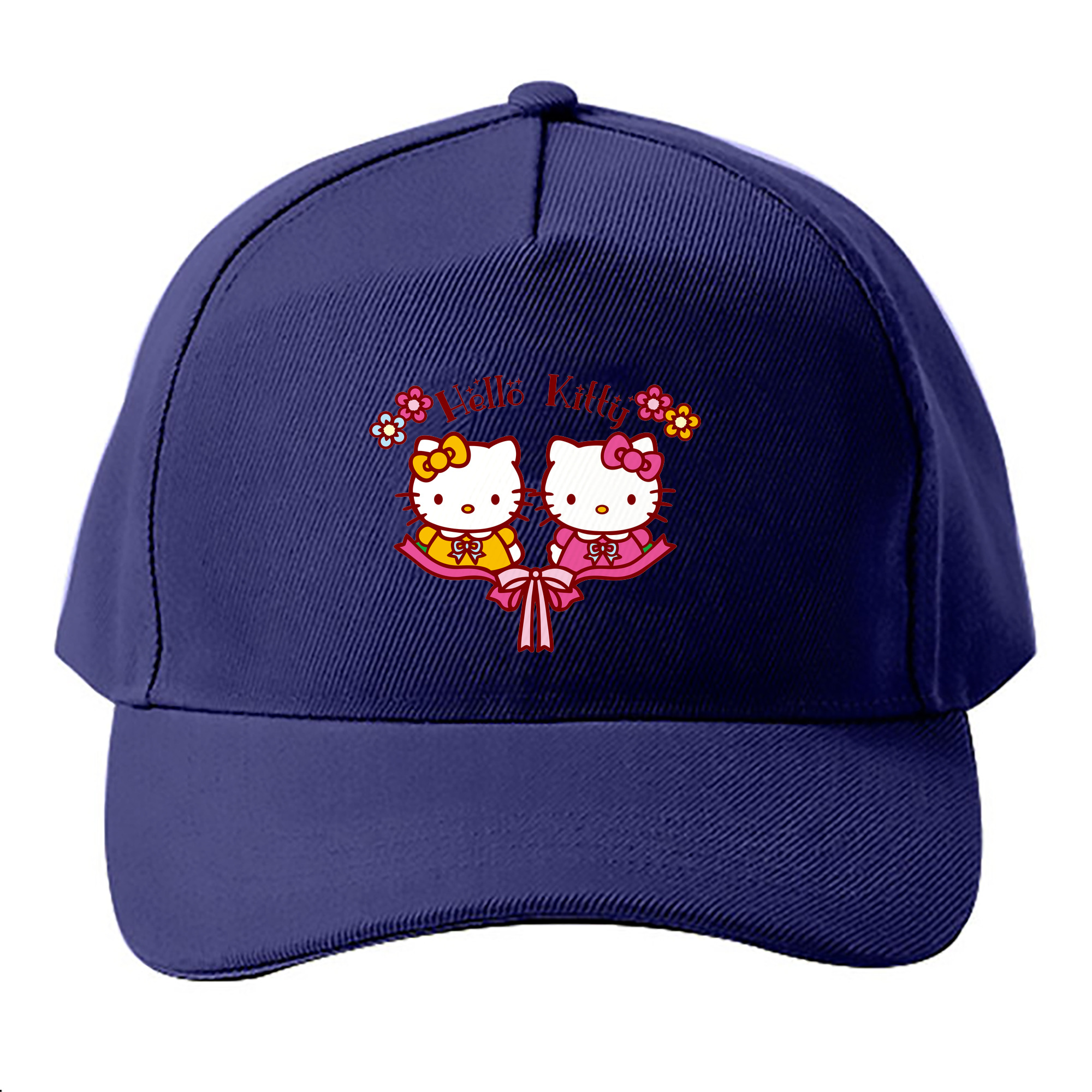 （画像用） Hello Kitty ハローキティ ベースボールキャップ 綿100％ 男女兼用 帽子 スポーツ