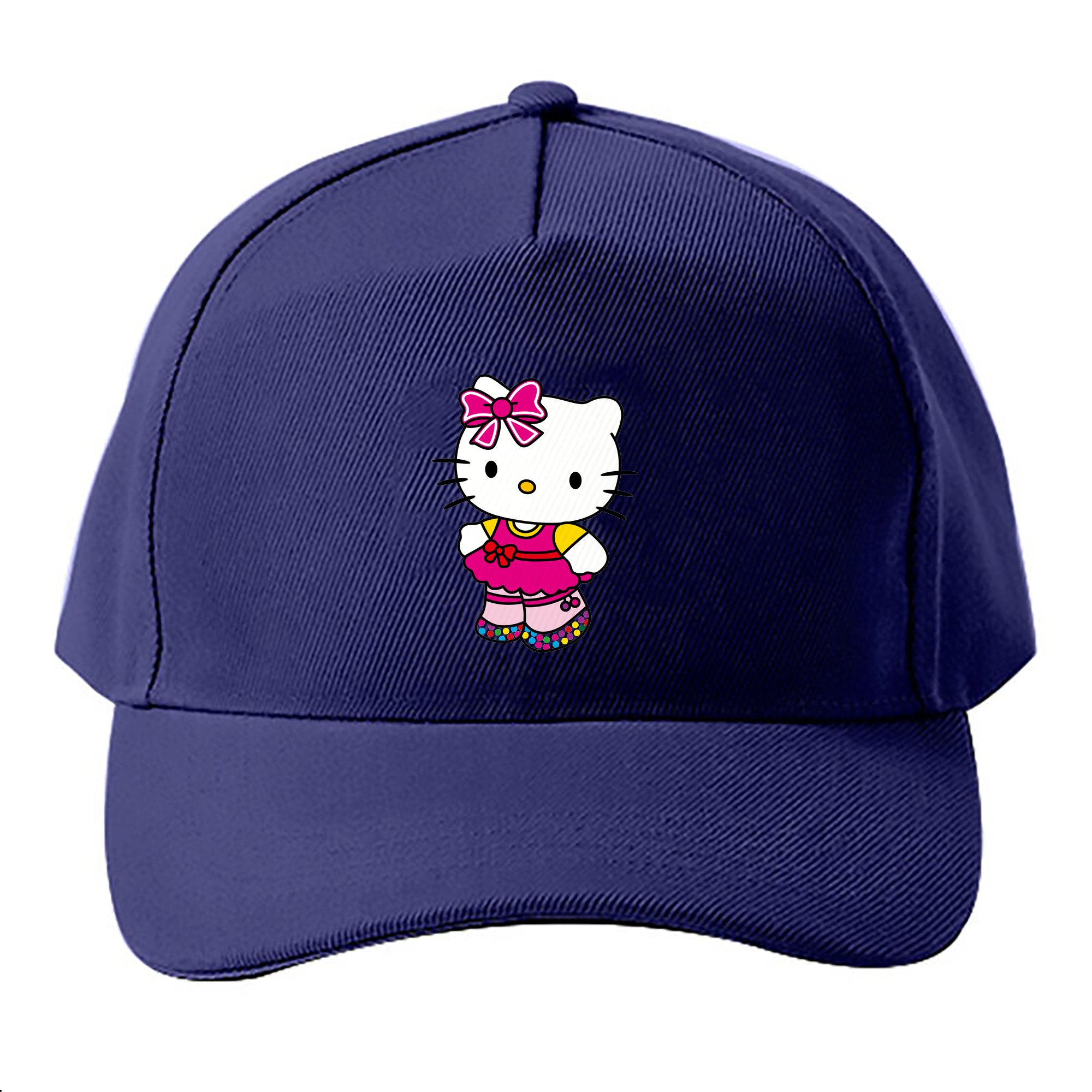 （画像用） Hello Kitty ハローキティ ベースボールキャップ 綿100％ 男女兼用 帽子 スポーツ