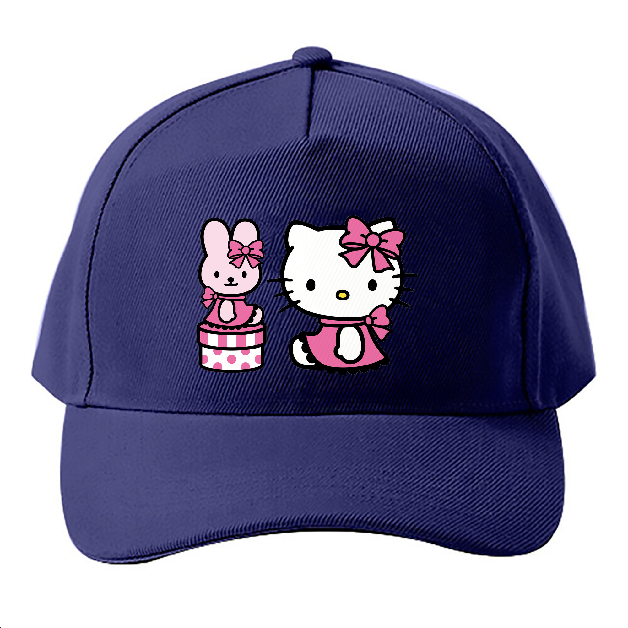 （画像用） Hello Kitty ハローキティ ベースボールキャップ 綿100％ 男女兼用 帽子 スポーツ
